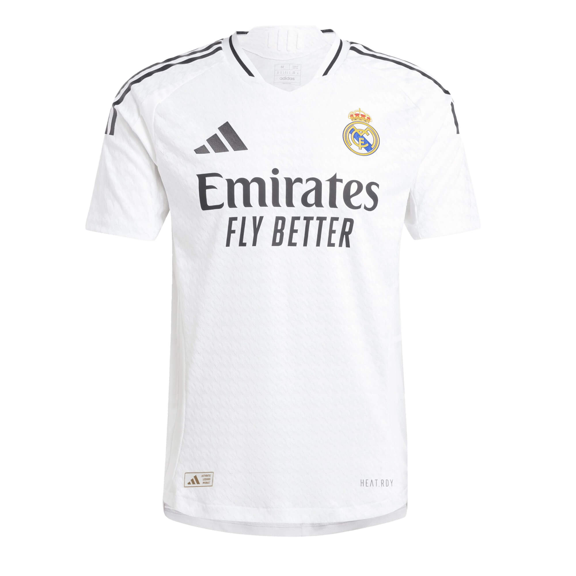 adidas Men's Real Madrid 2024/25 Authentic Home Jersey White/Black、mySite、bottomscart