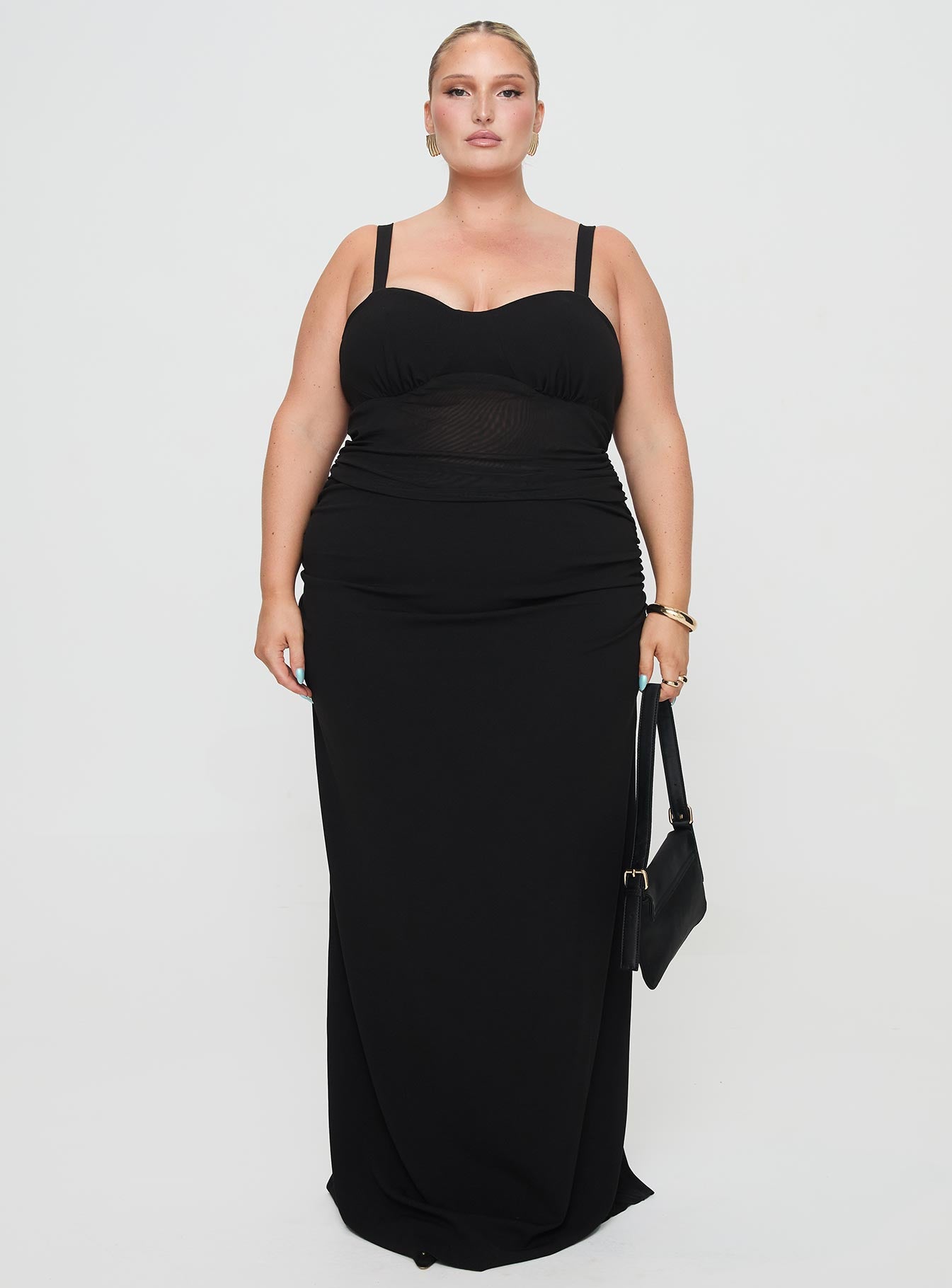 Mazzola Maxi Dress Black Curve、mySite、solidvoid