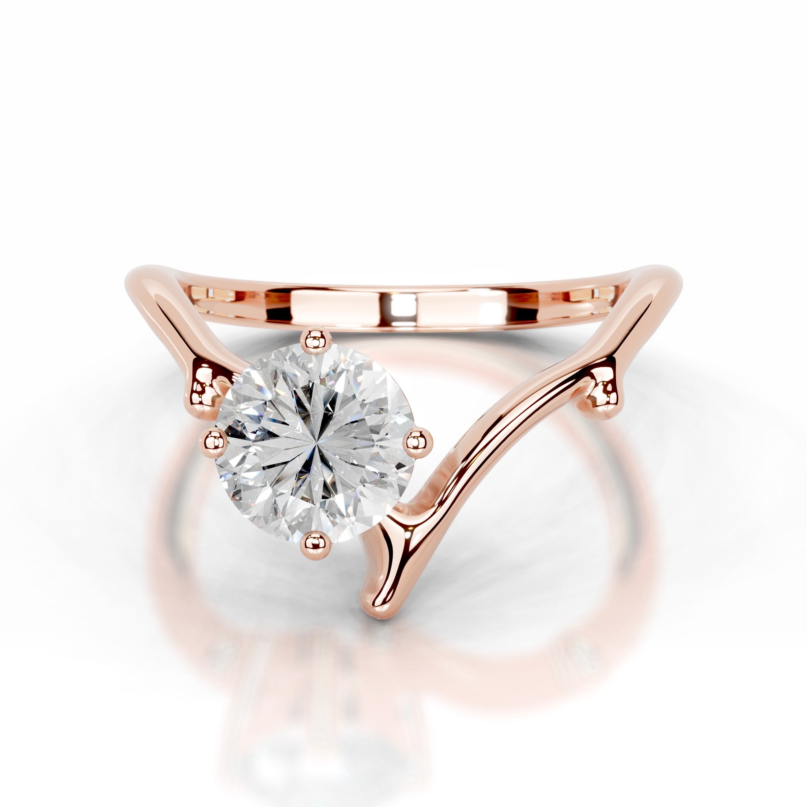 Evergreen Grace Lab Grown Diamond Ring - 14K Rose Gold、mySite、hinf8tx79