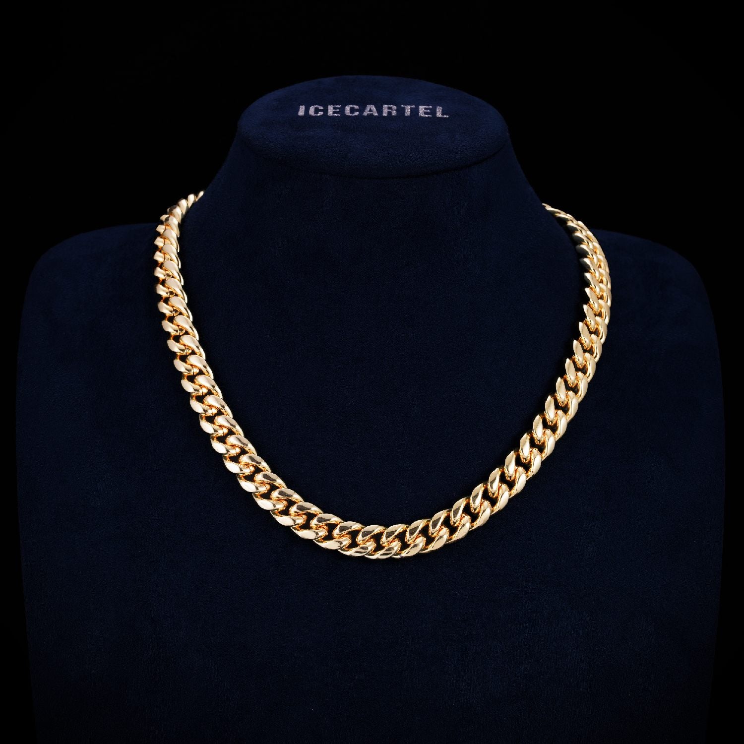 Cuban Link Chain with Iced Clasp 14K Gold (ALL SIZES)、mySite、hinf8tx79