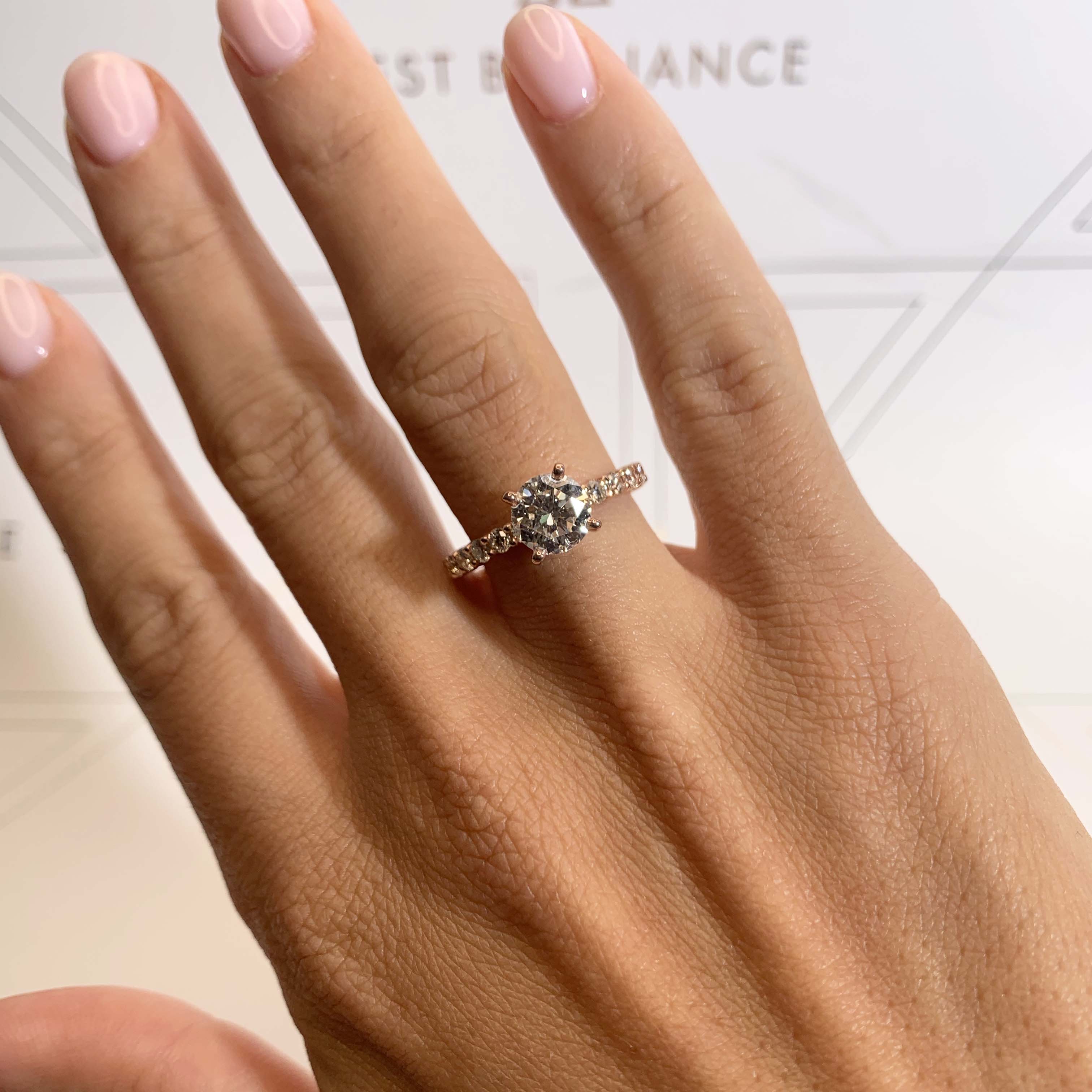 Jenna Diamond Engagement Ring -14K Rose Gold、mySite、hinf8tx79