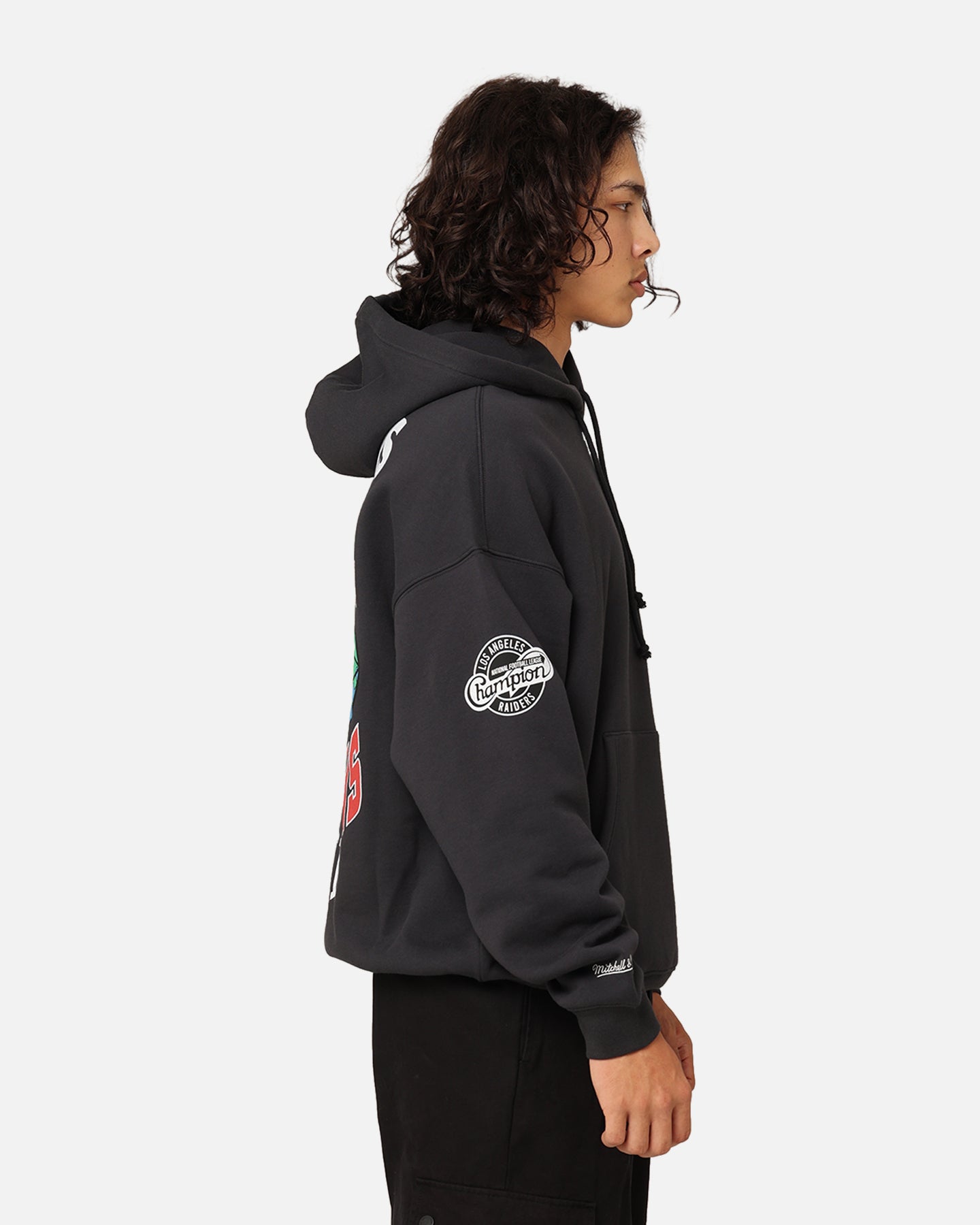 Mitchell & Ness Los Angeles Raiders Super Bowl World Hoodie Faded Black、mySite、zt4zffjzw