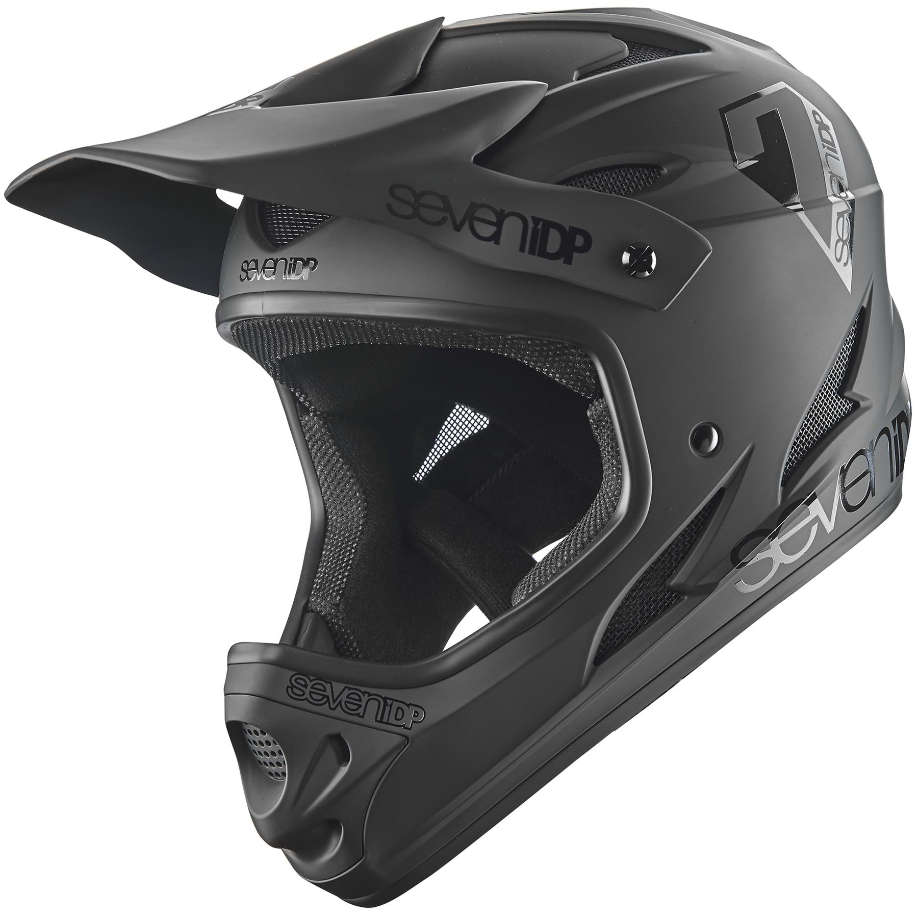  Seven iDP M1 Youth Race Helmet - Matt Black/Gloss Black、mySite、merchandisen