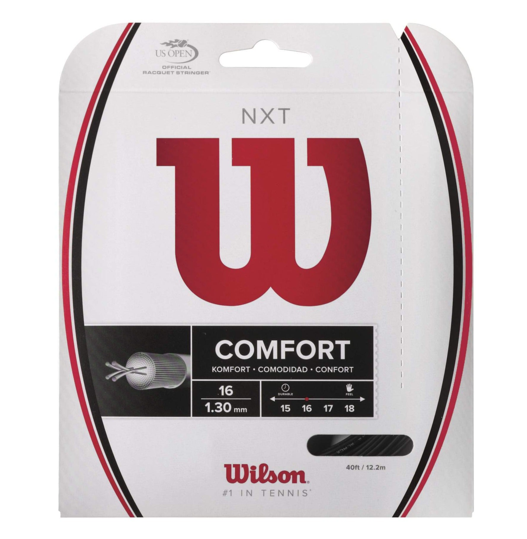 Wilson NXT 16/1.30 Tennis String (Black)