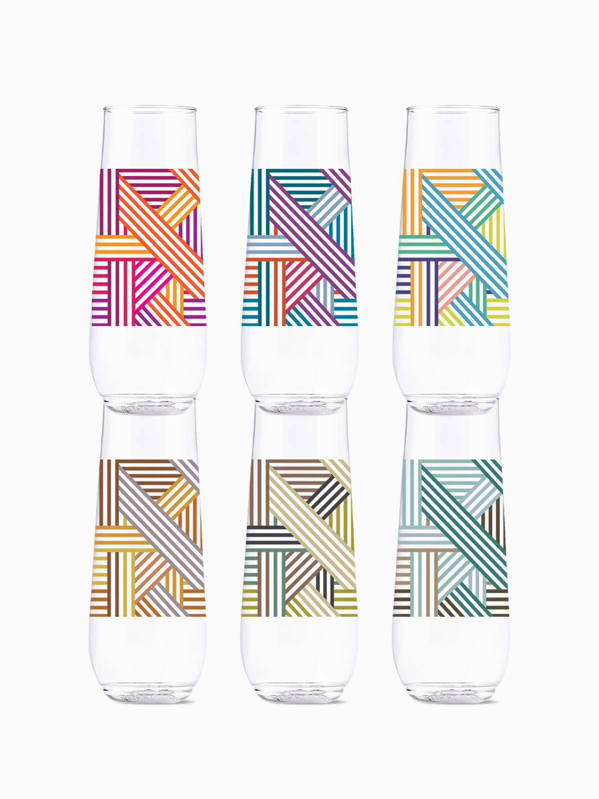 Art Deco Lines - POP 9oz Flute、mySite、camillekostekn