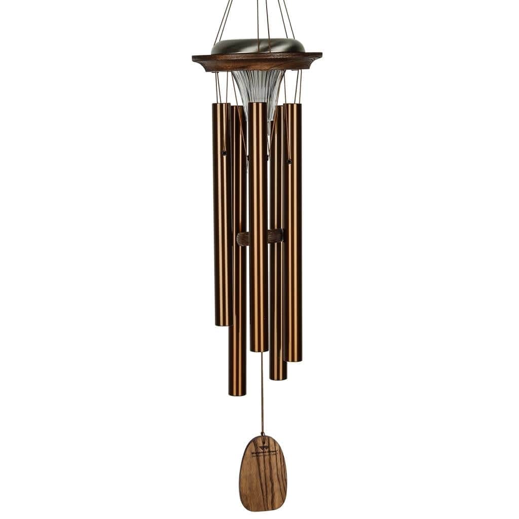 Lrg Bronze Solar Windchimes-Glow in the Dark while Making Beautiful Music in the Evenings*、mySite、g9winljtr