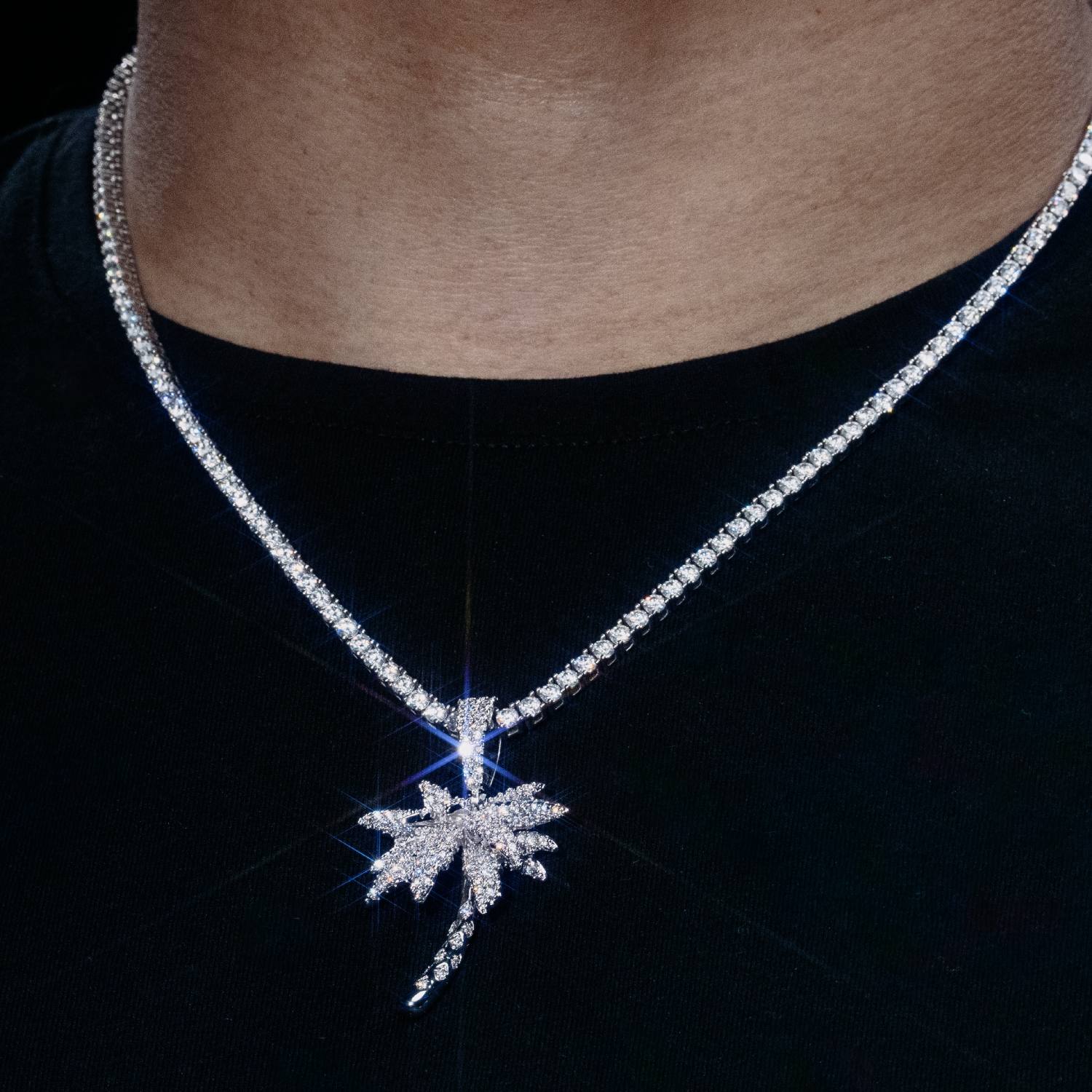 VVS Palm Tree Pendant 14K Gold、mySite、hinf8tx79