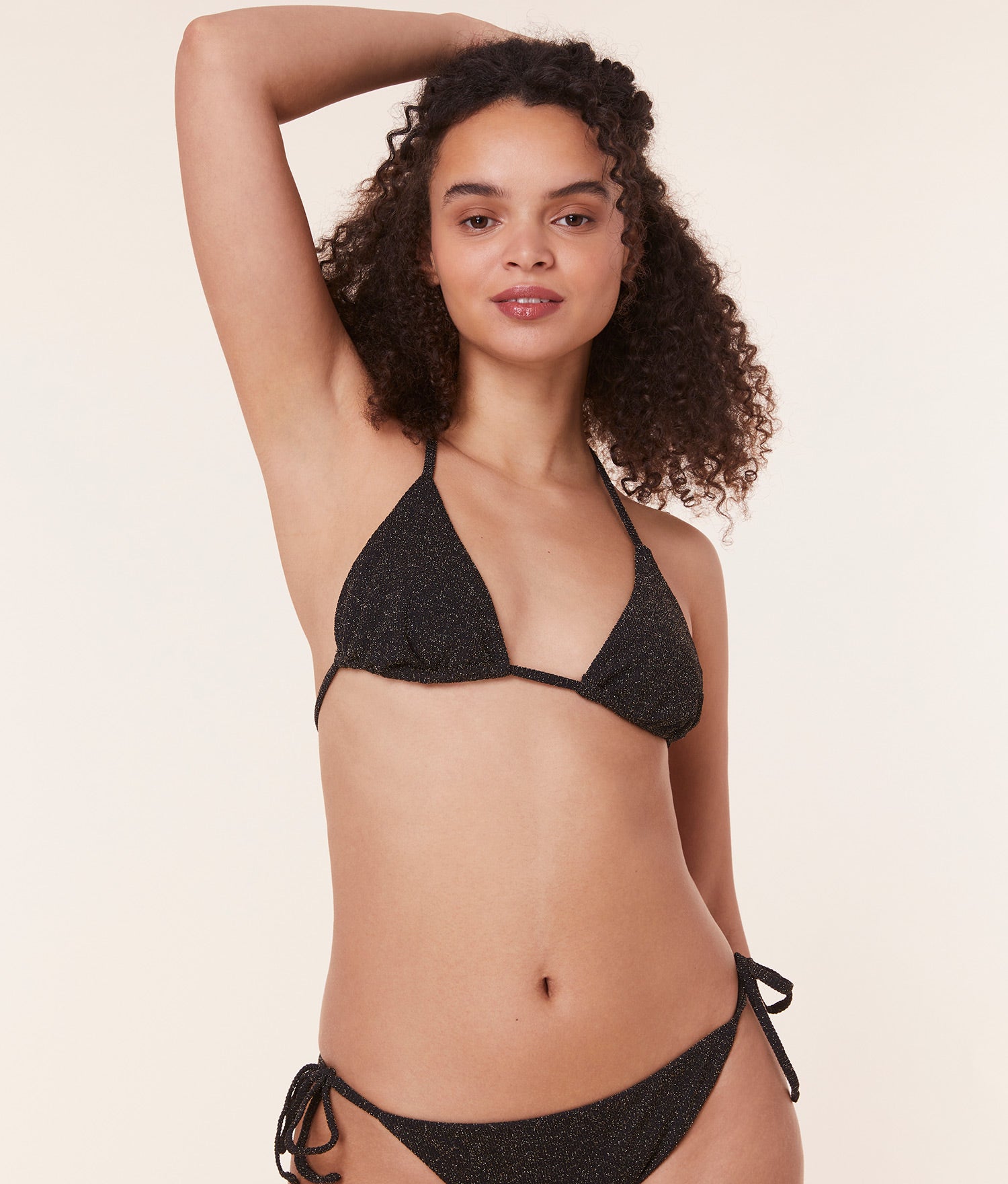  The String Bikini Top - Lurex Rib - Black、mySite、ashleygrahame