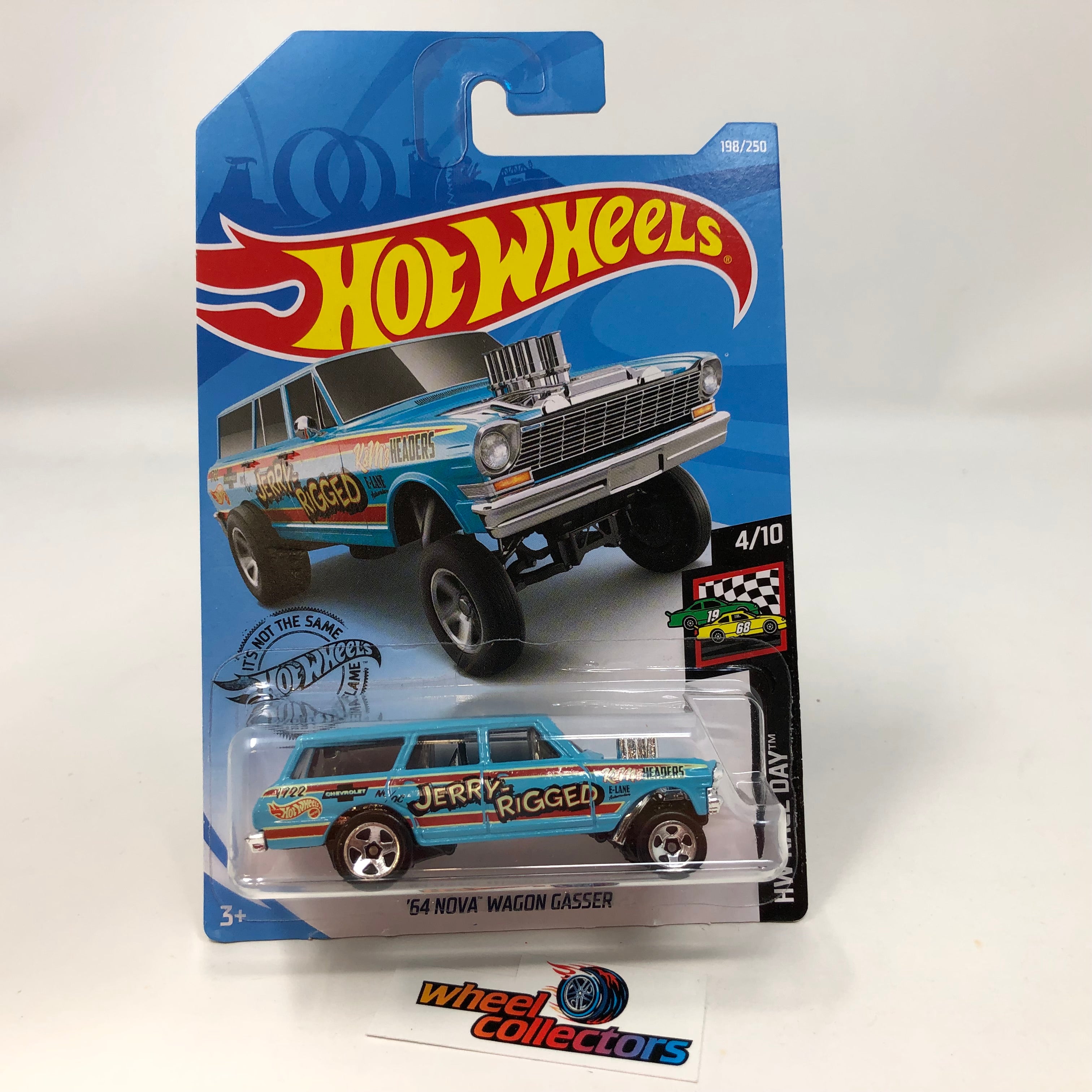 '64 Nova Wagon Gasser #198 * Blue * 2019 Hot Wheels、mySite、hgirdovlk