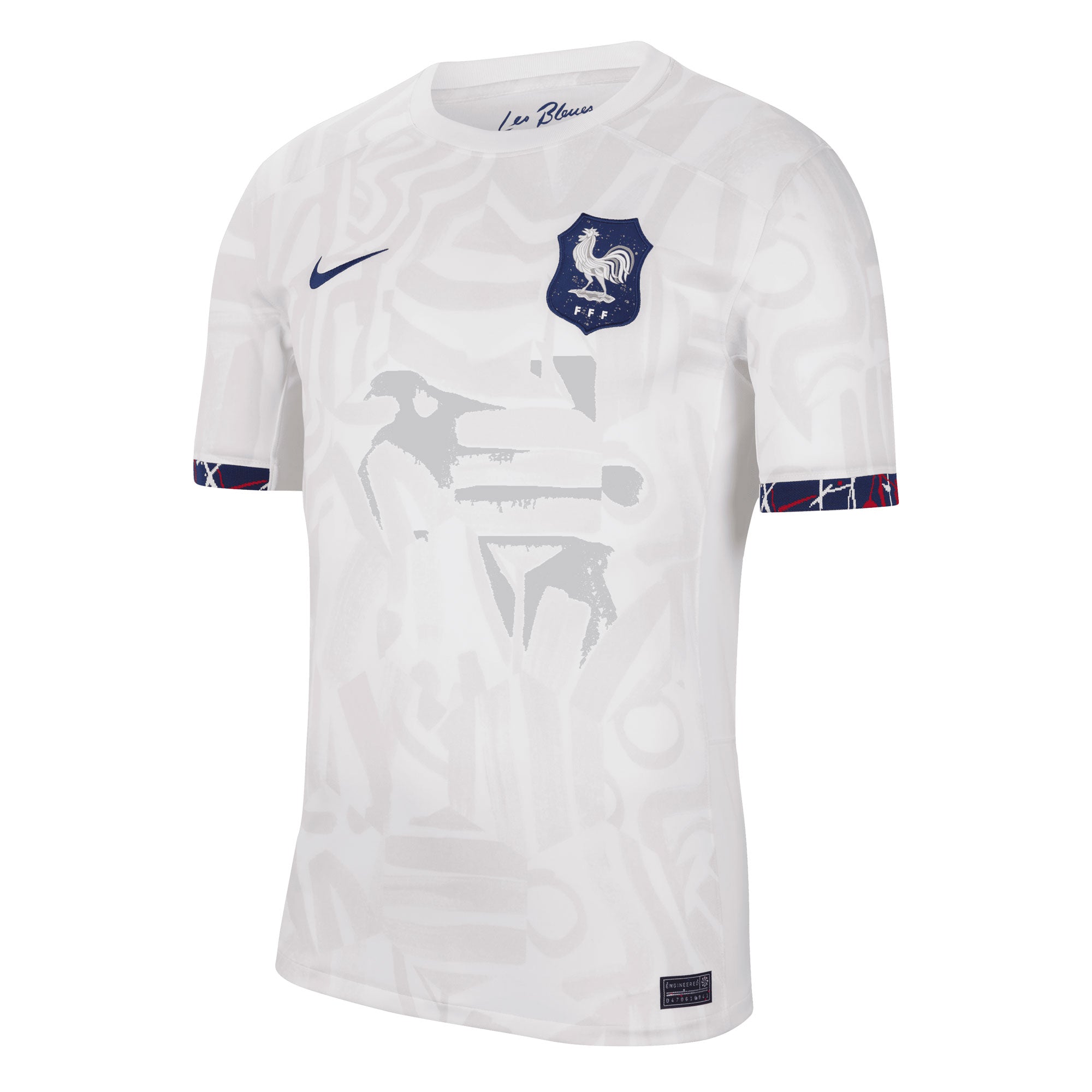 Nike Men's France 2023/24 Away Jersey White/Blue、mySite、noshort