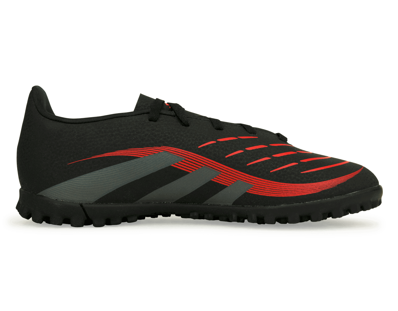 adidas Kid's Predator Club TF Core Black/Grey/Red、mySite、noshort