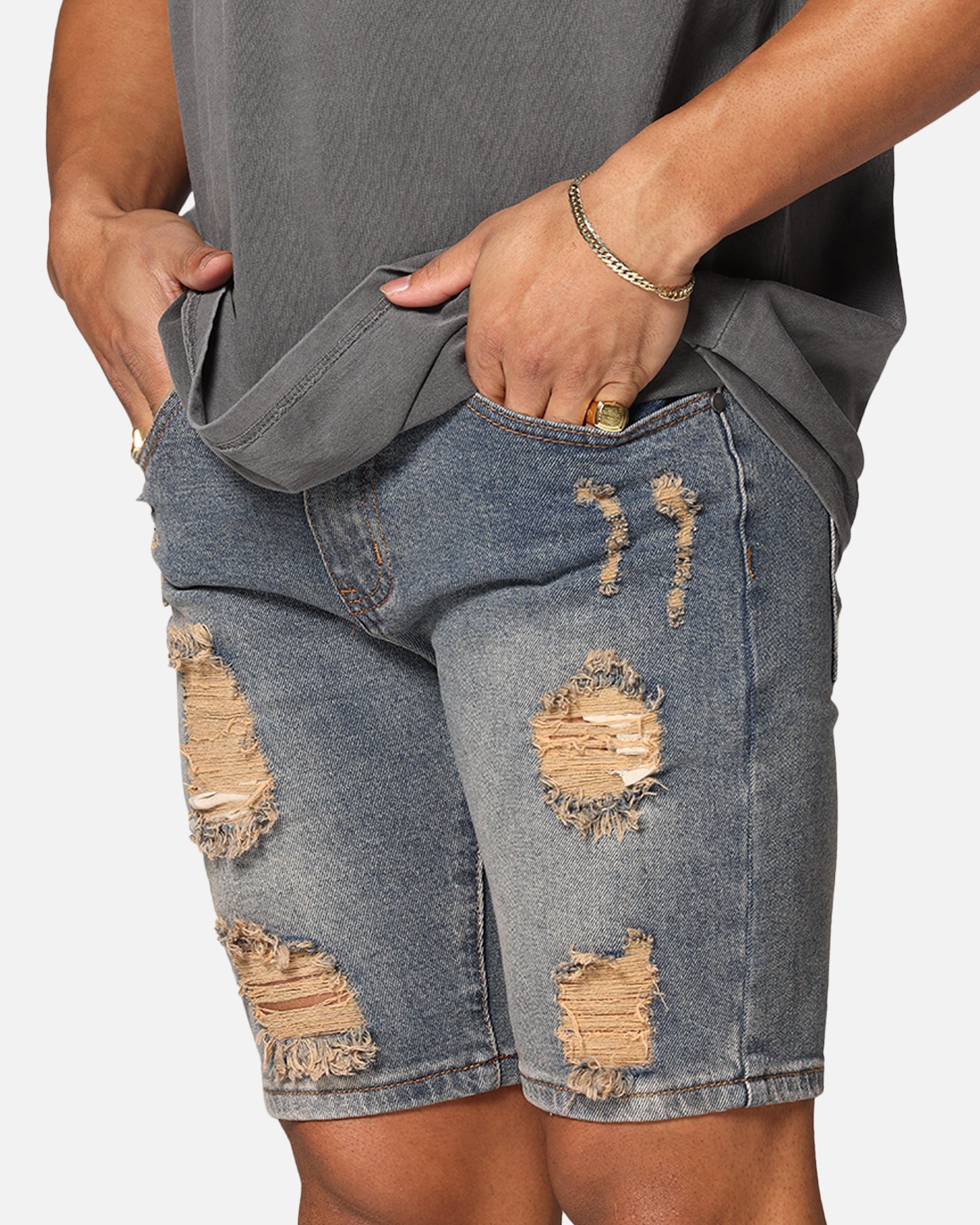 Saint Morta Dynasty Thrash V2 Denim Shorts Dirty Denim、mySite、zt4zffjzw