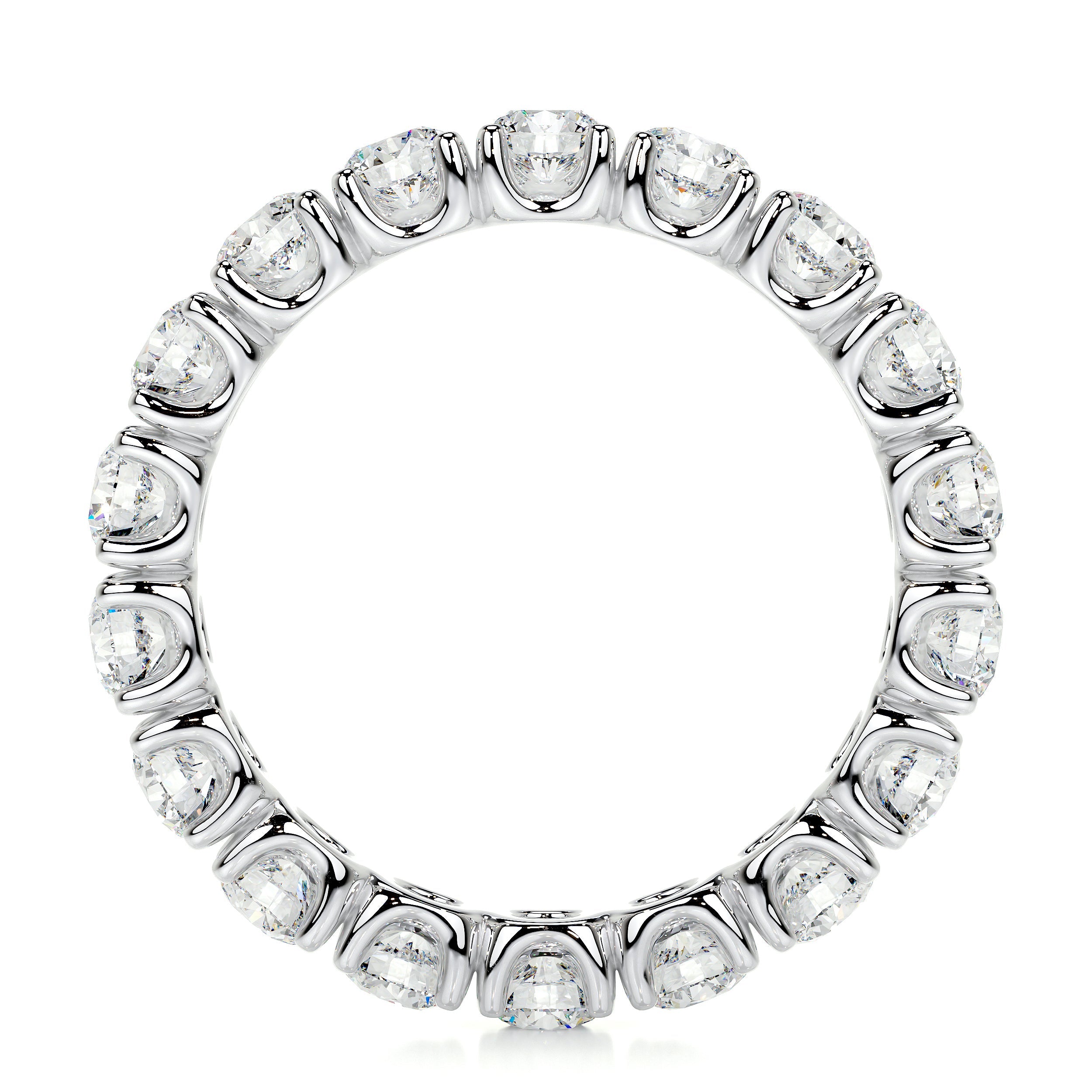 Trinity Lab Grown Eternity Wedding Ring (2.4 Carat) -14K White Gold (RTS)、mySite、hinf8tx79