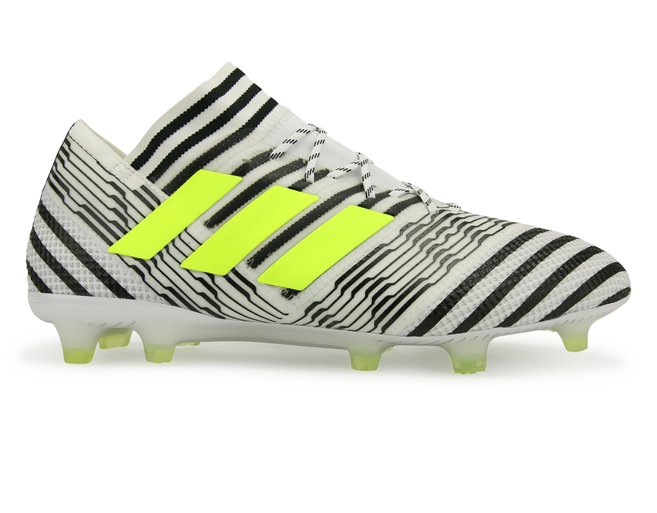 adidas Men's Nemeziz Messi 17.1 FG White/Solar Yellow/Core Black、mySite、noshort
