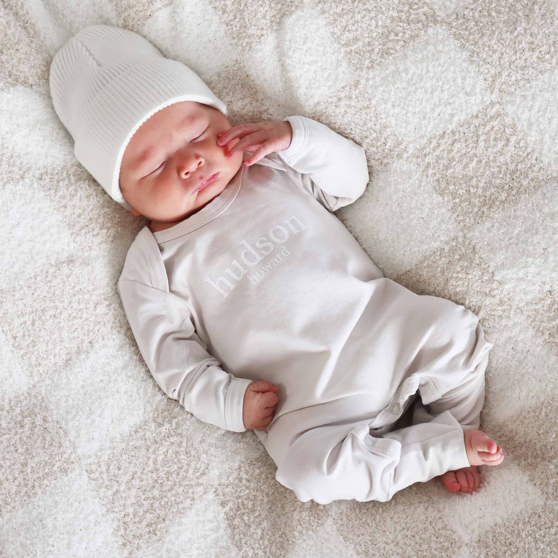  Personalized Full Length Snap Romper | Light Sand、mySite、layawaytickets