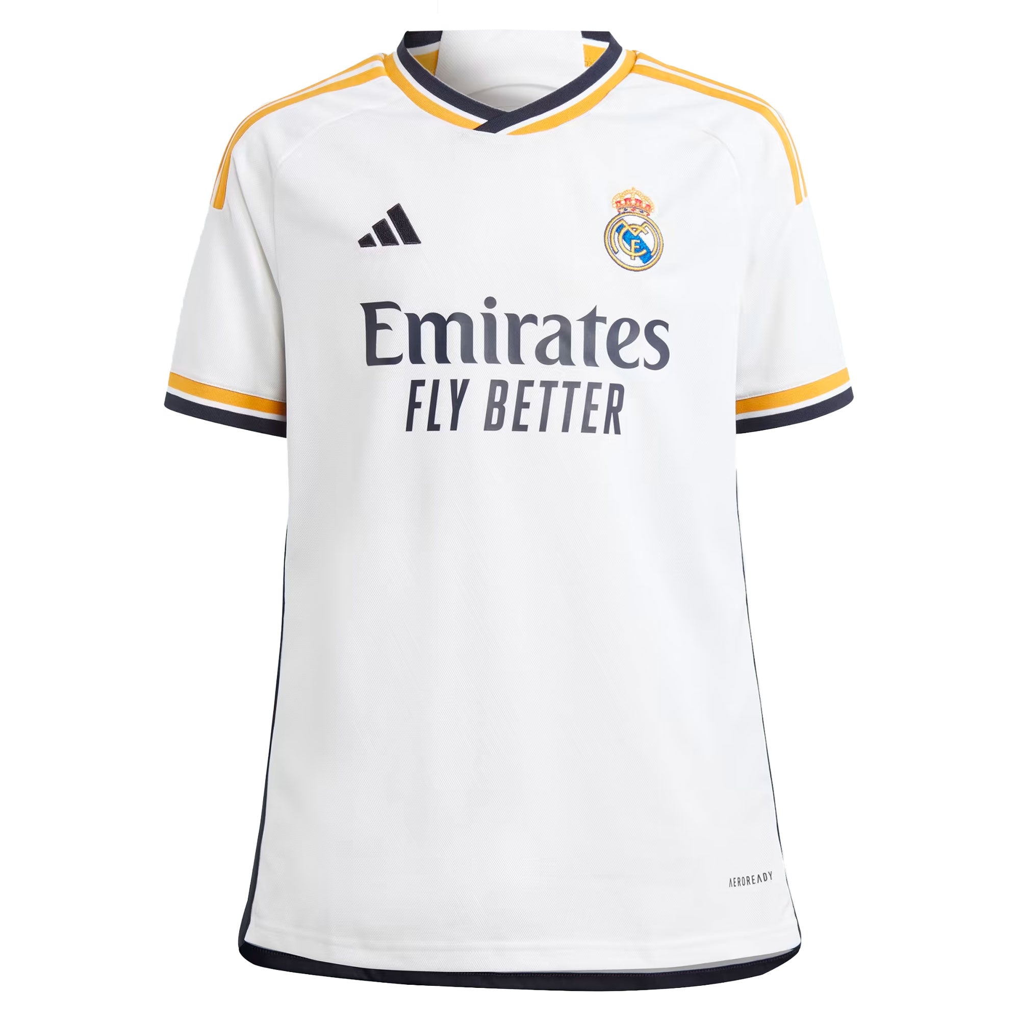 adidas Kids Real Madrid 2023/24 Home Jersey White/Black、mySite、bottomscart