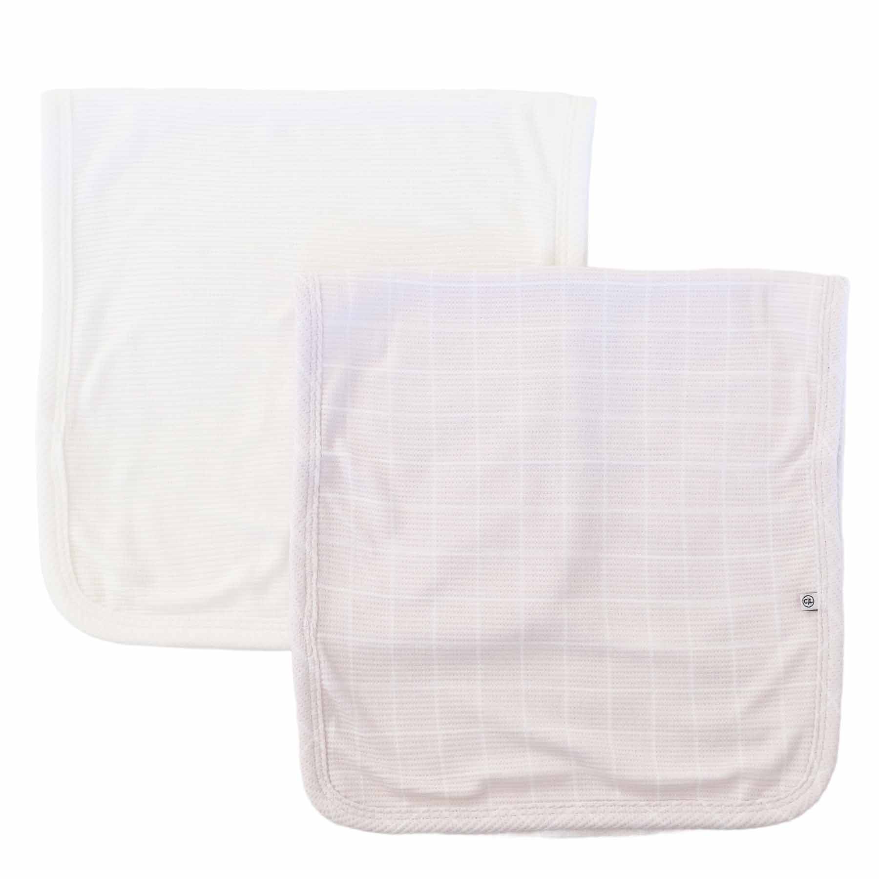  Sloane's Squares Bamboo Waffle 2pc Burp Cloth Set、mySite、layawaytickets