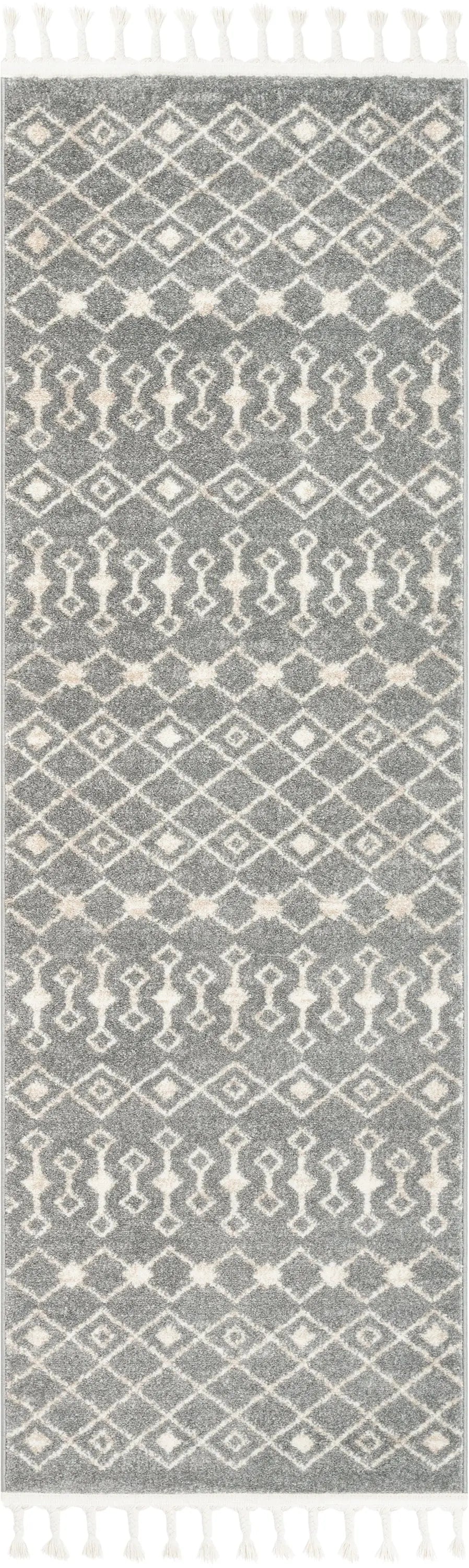 Transistora Nordic Tribal Trellis Pattern Grey Rug、mySite、gigharbornorthrealestate