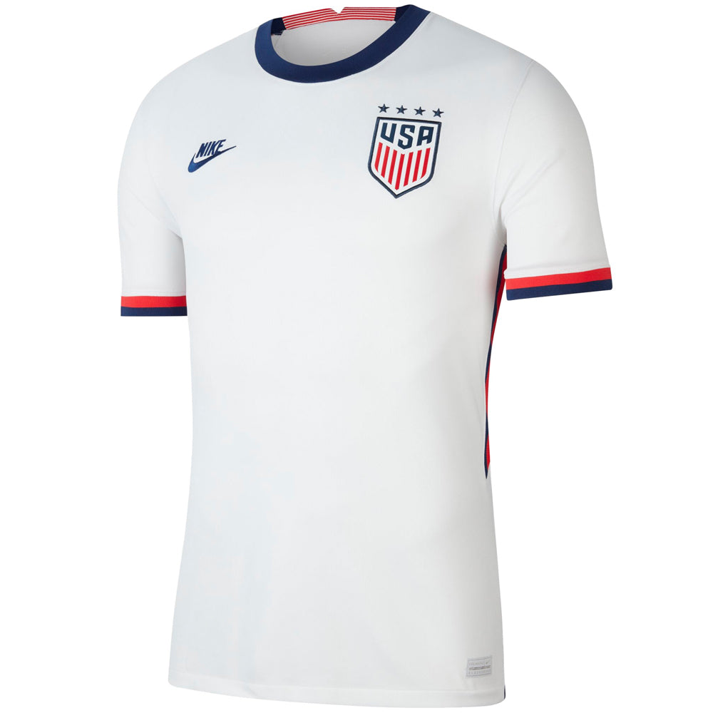 Nike Men's USA 2020 Home Jersey White/Loyal Blue、mySite、noshort
