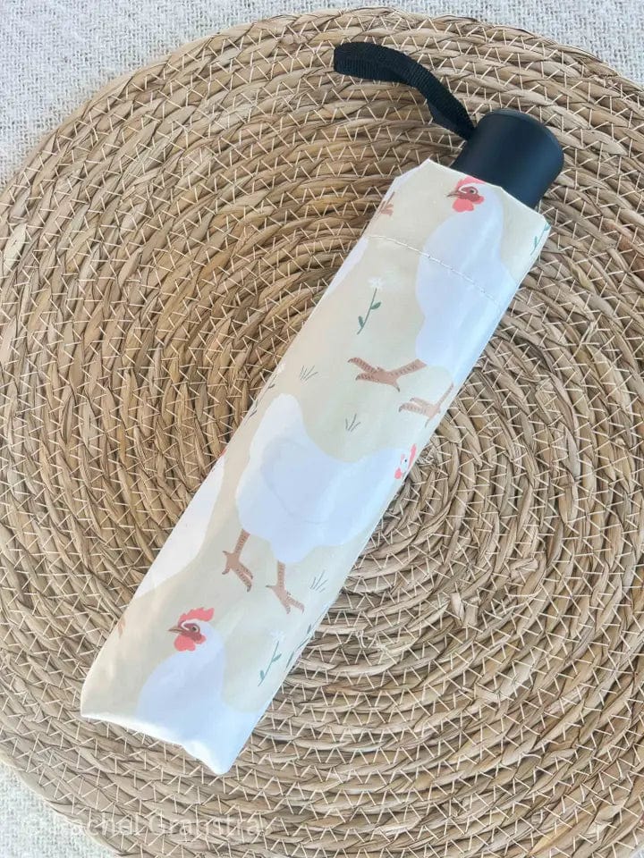 Chicken Print Umbrella Adorable Accessory for the Chicken Ladies、mySite、g9winljtr