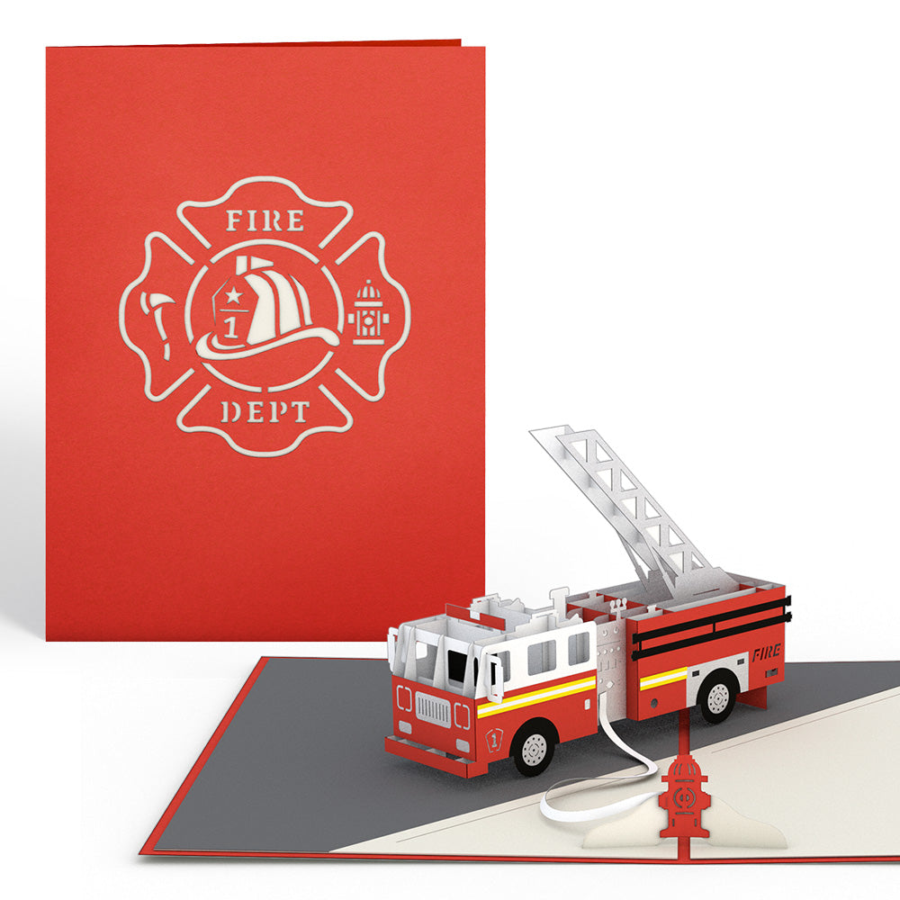 Fire Truck Pop-Up Card、mySite、solidvoid