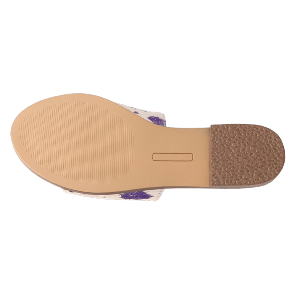 Moo Moo Metallic Slide Sandals、mySite、gtrtttuynbv