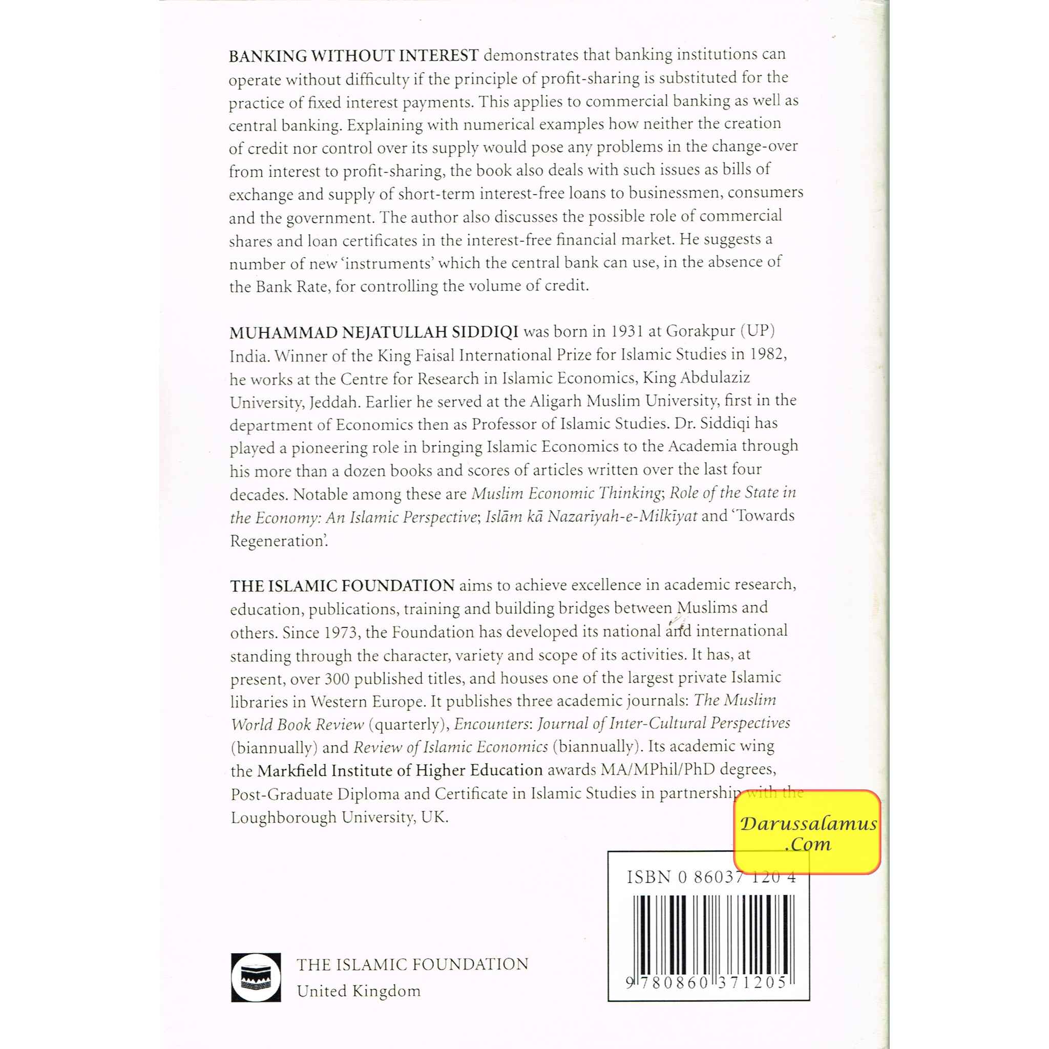 Banking Without Interest By Mohammad Nejatullah Siddiqi、mySite、topwebapps