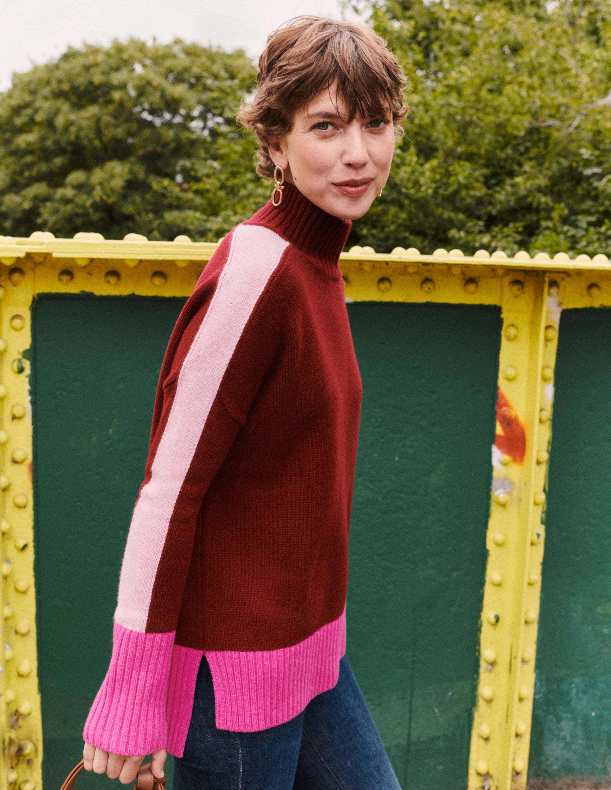  Jessica Oversized Jumper-Deep Wisteria, Colour Block、mySite、ashleygrahame