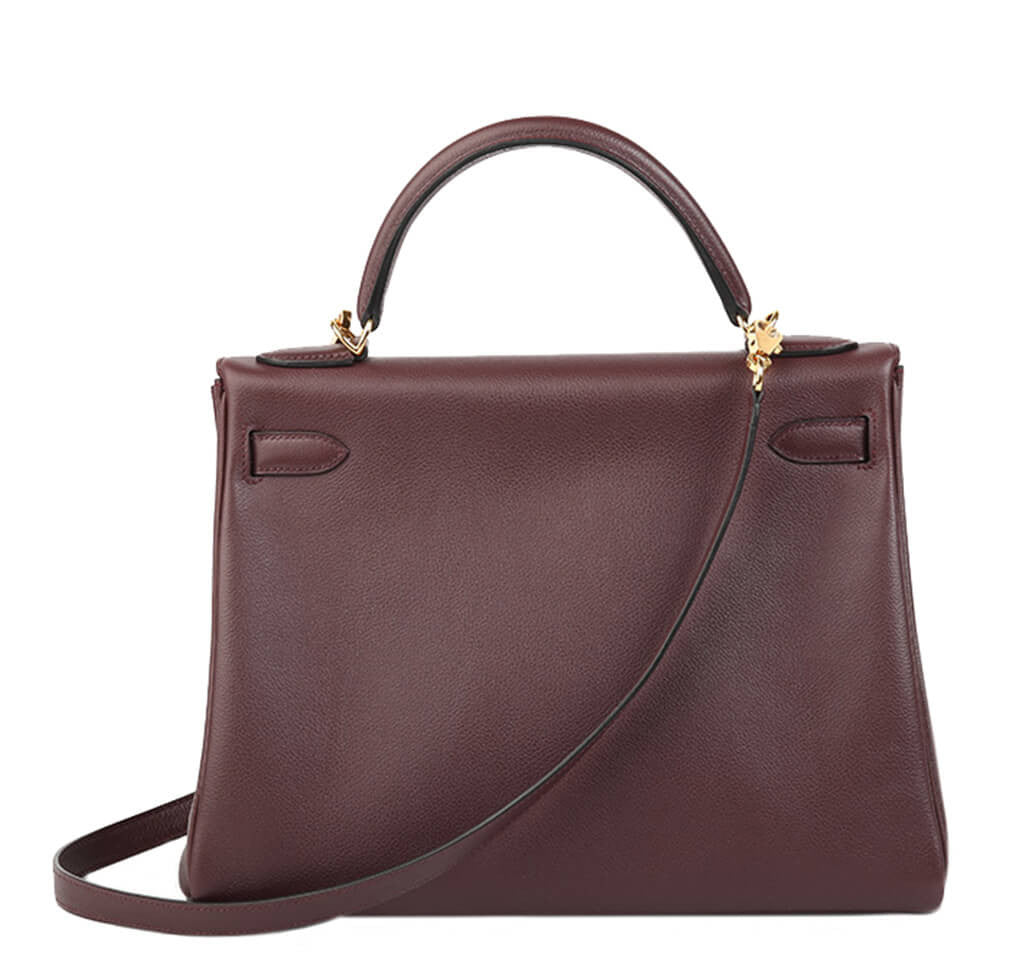 Hermès Prune Kelly 32cm Bag GHW、mySite、garminoutage.com