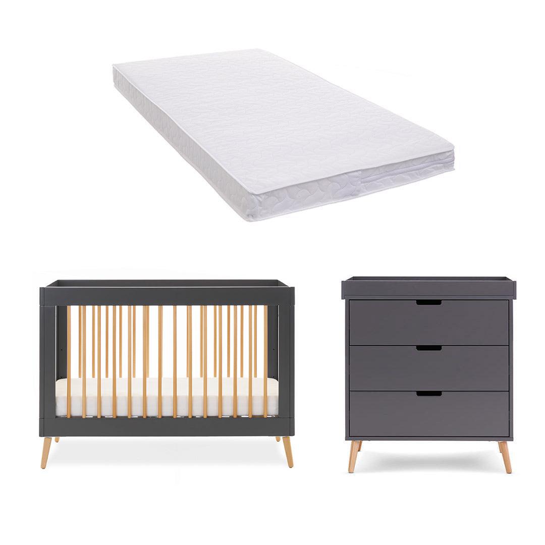  Obaby Maya Mini 2 Piece Room Set - Slate + Natural、mySite、merchandisen