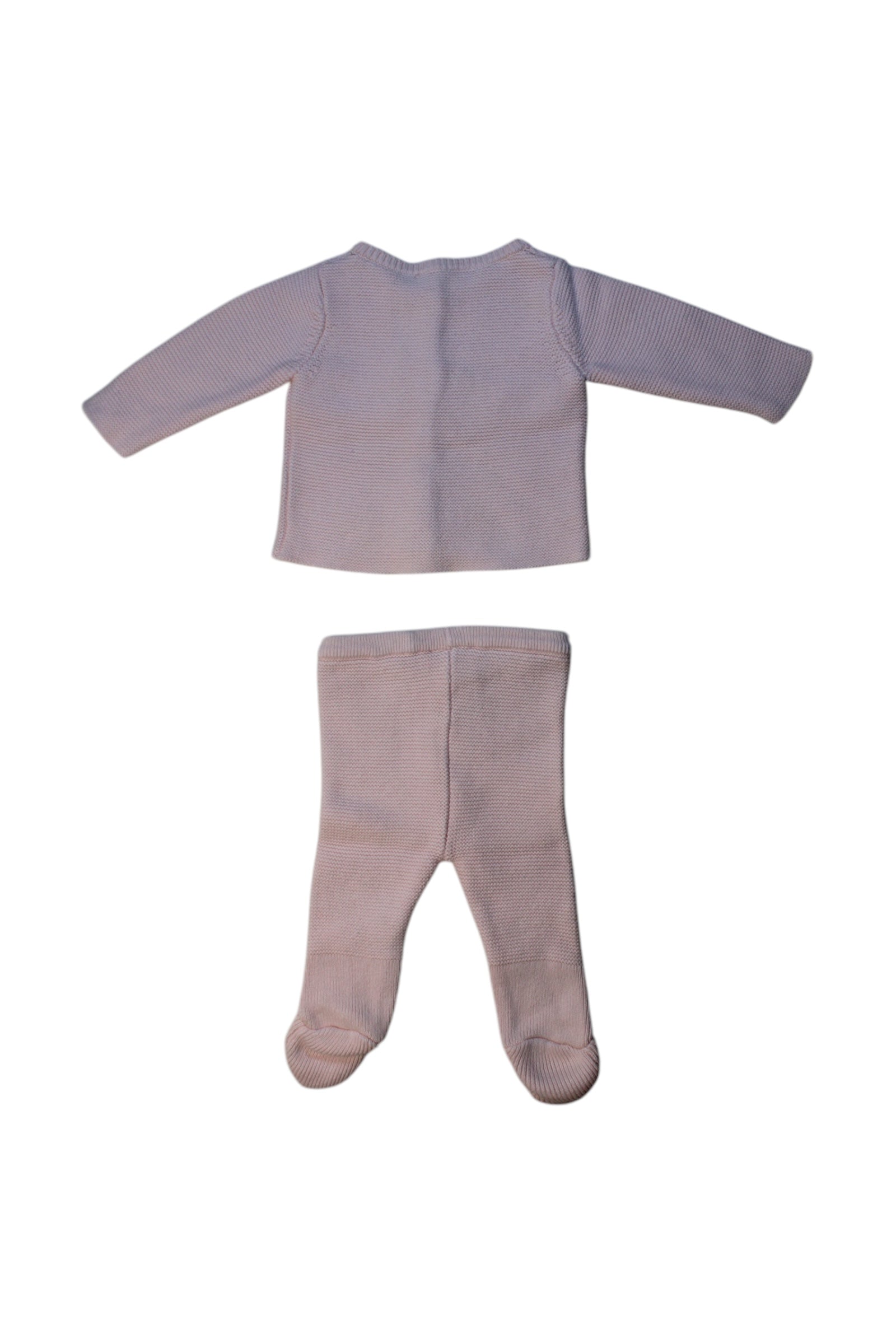 Jacadi Buttoned Cardigan And Footed Pants Set 0-3M、mySite、g9winljtr