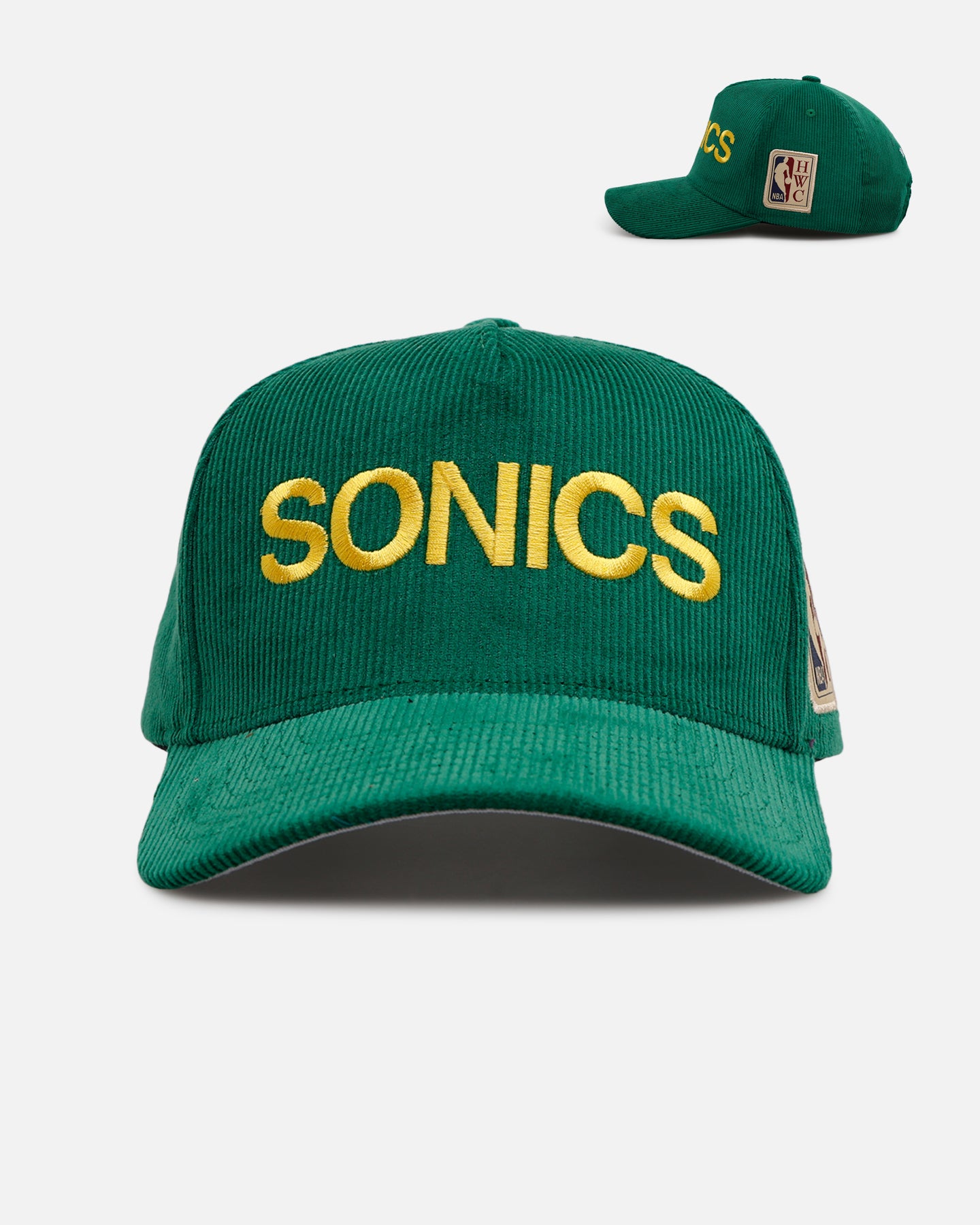Mitchell & Ness Seattle SuperSonics 'Vintage Cord' Pro Pinch Corduroy Snapback Green、mySite、zt4zffjzw