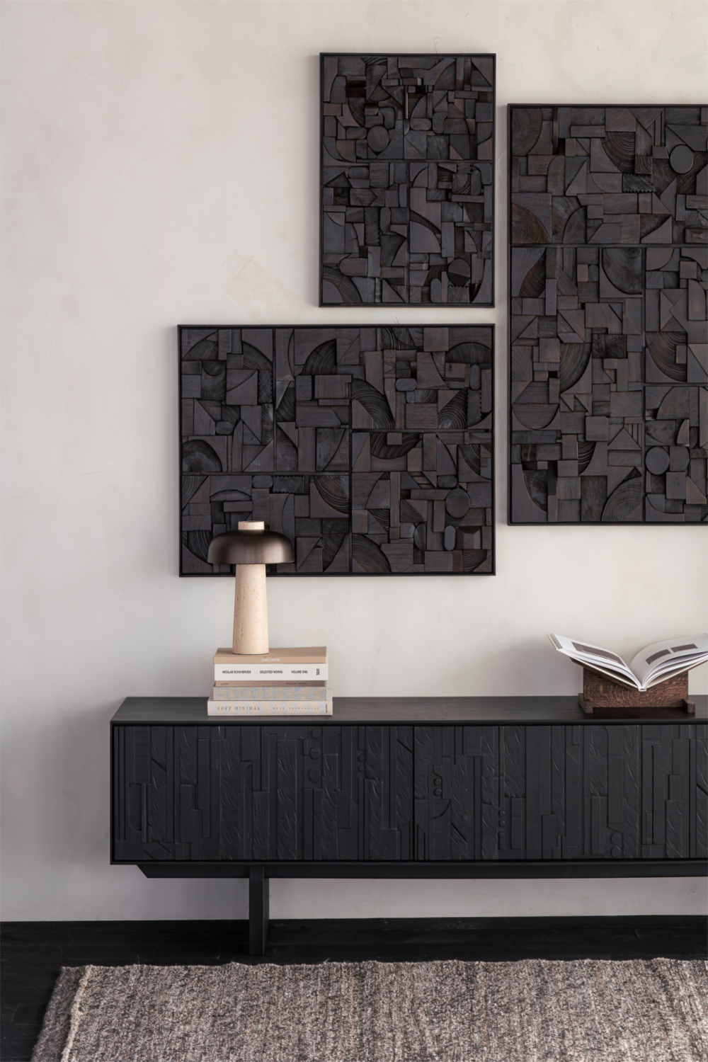 Rectangular Puzzle Wall Art | Ethnicraft Bricks、mySite、neckold