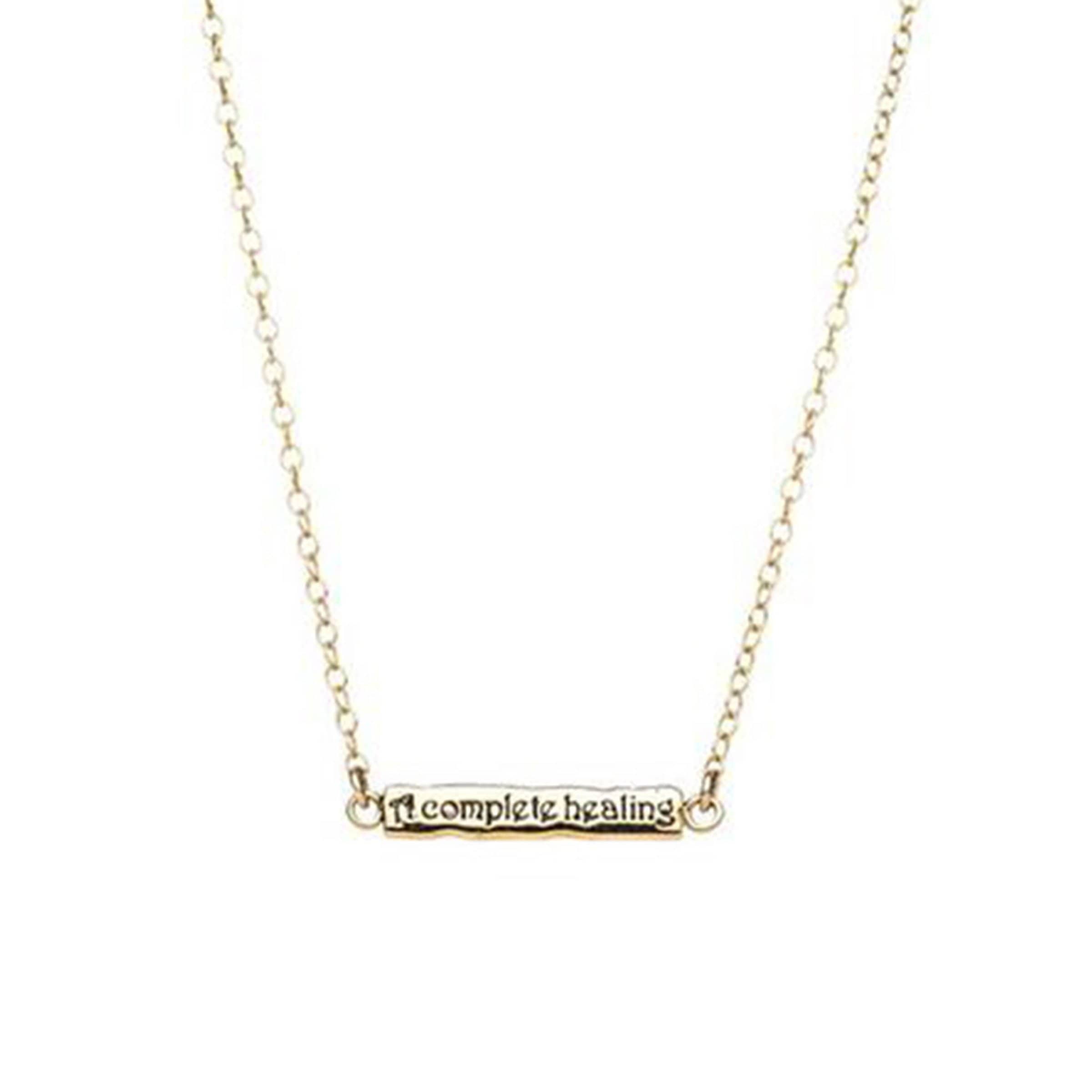 Hebrew Complete Healing Refuah Shlema Necklace - Silver or Gold、mySite、topwebapps