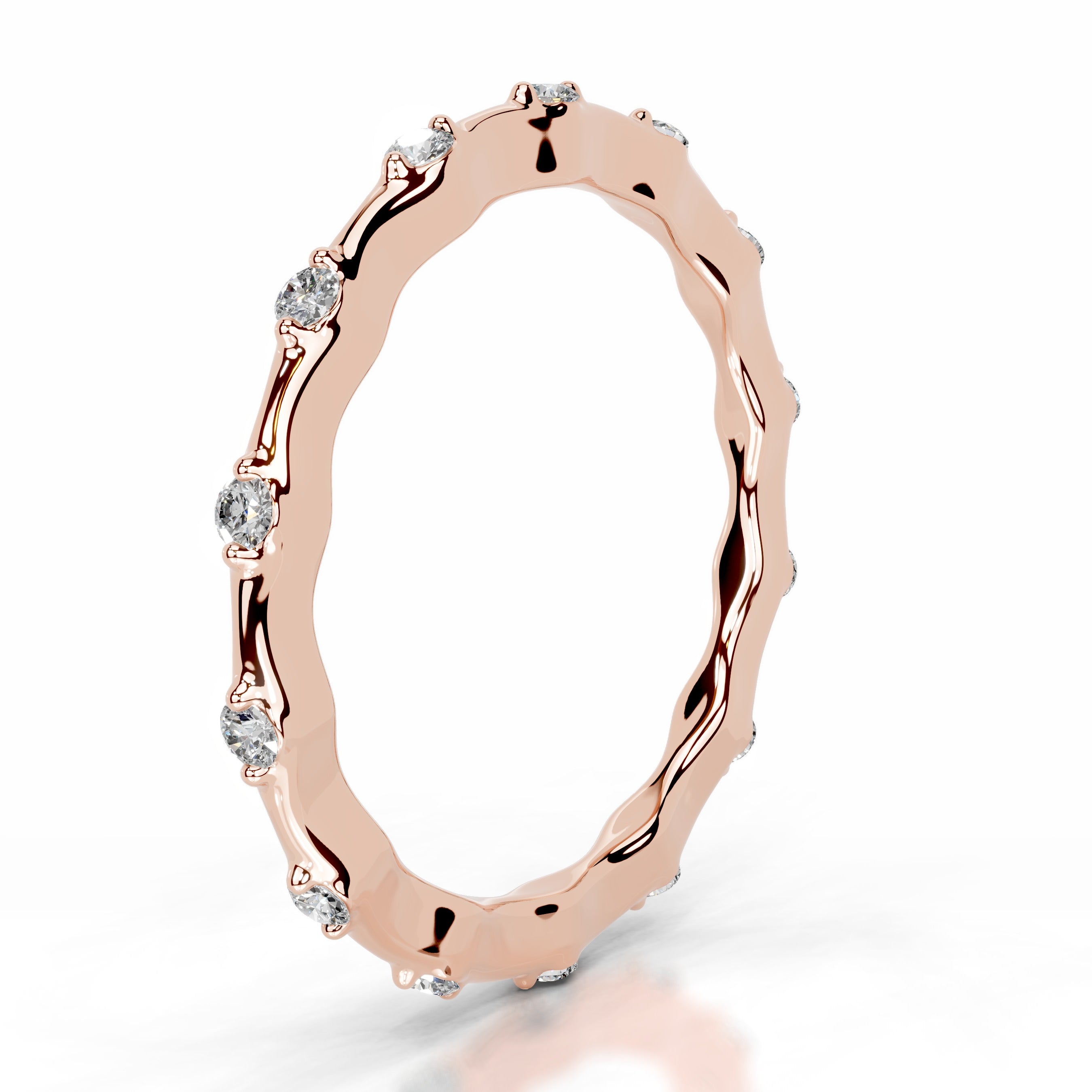 McKay Lab Grown Diamond Wedding band - 14K Rose Gold、mySite、hinf8tx79