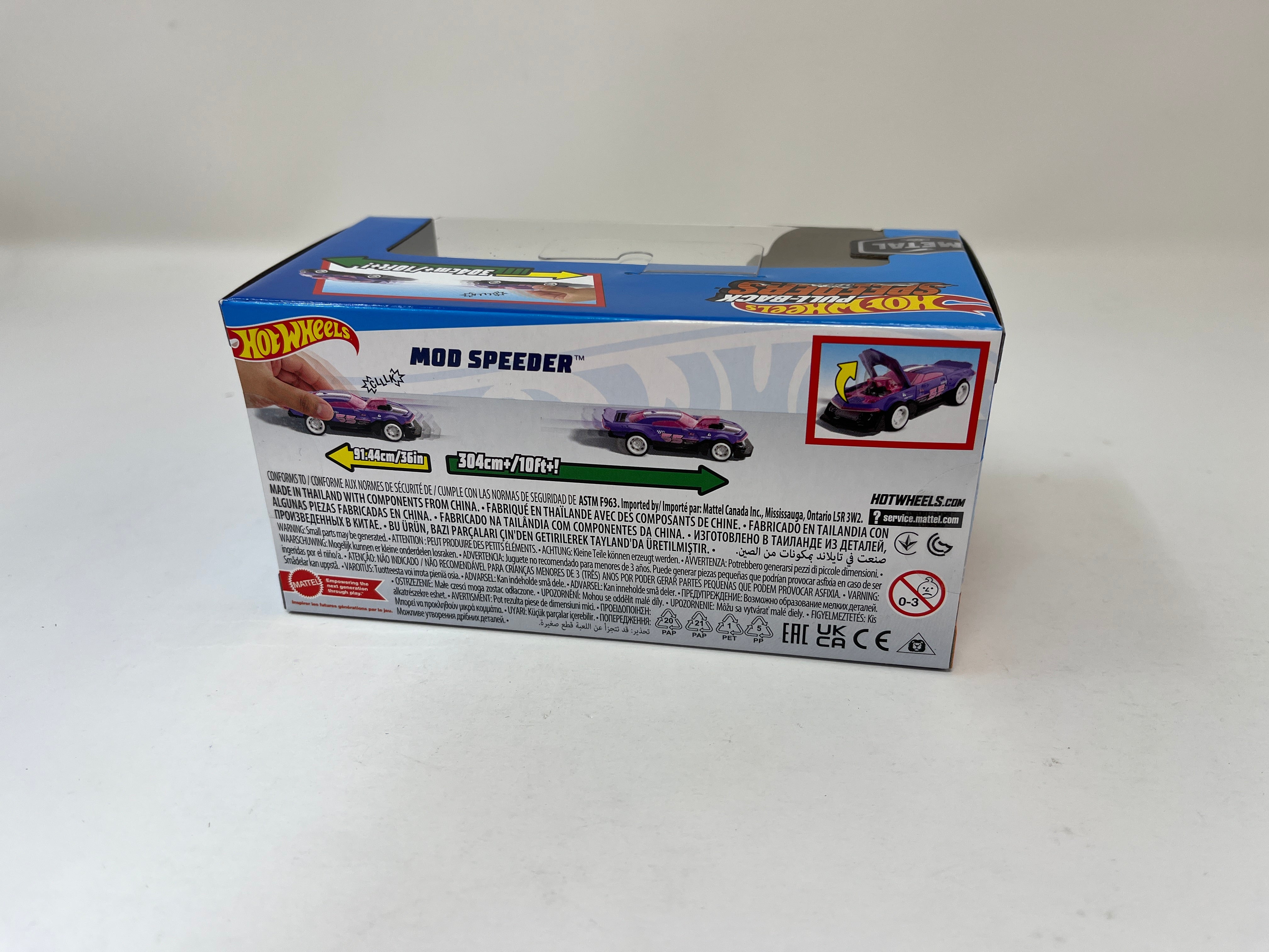 Mod Speeder * Purple * 2024 Hot Wheels Pull-Back Speeders 1:43 scale、mySite、hgirdovlk