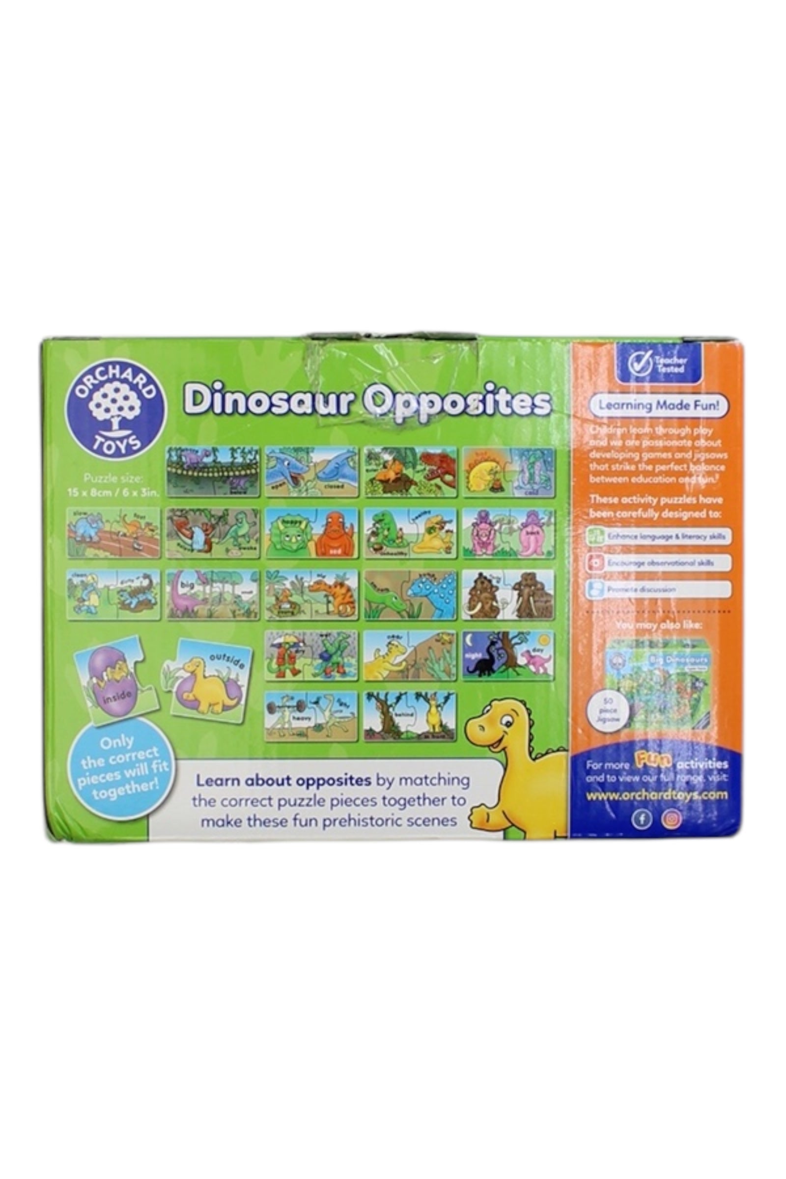 Orchard Toys Dinosaur Opposites Puzzle Set 3-6T、mySite、g9winljtr