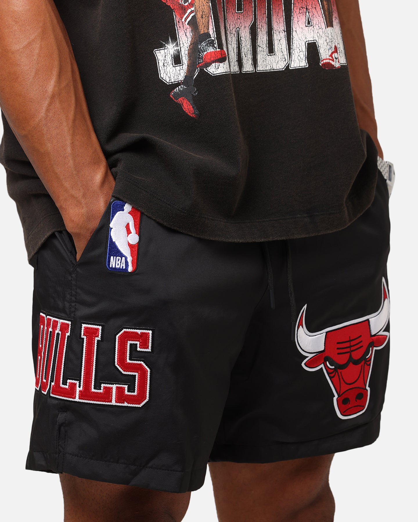 Pro Standard Chicago Bulls Classic Woven Shorts Black、mySite、zt4zffjzw
