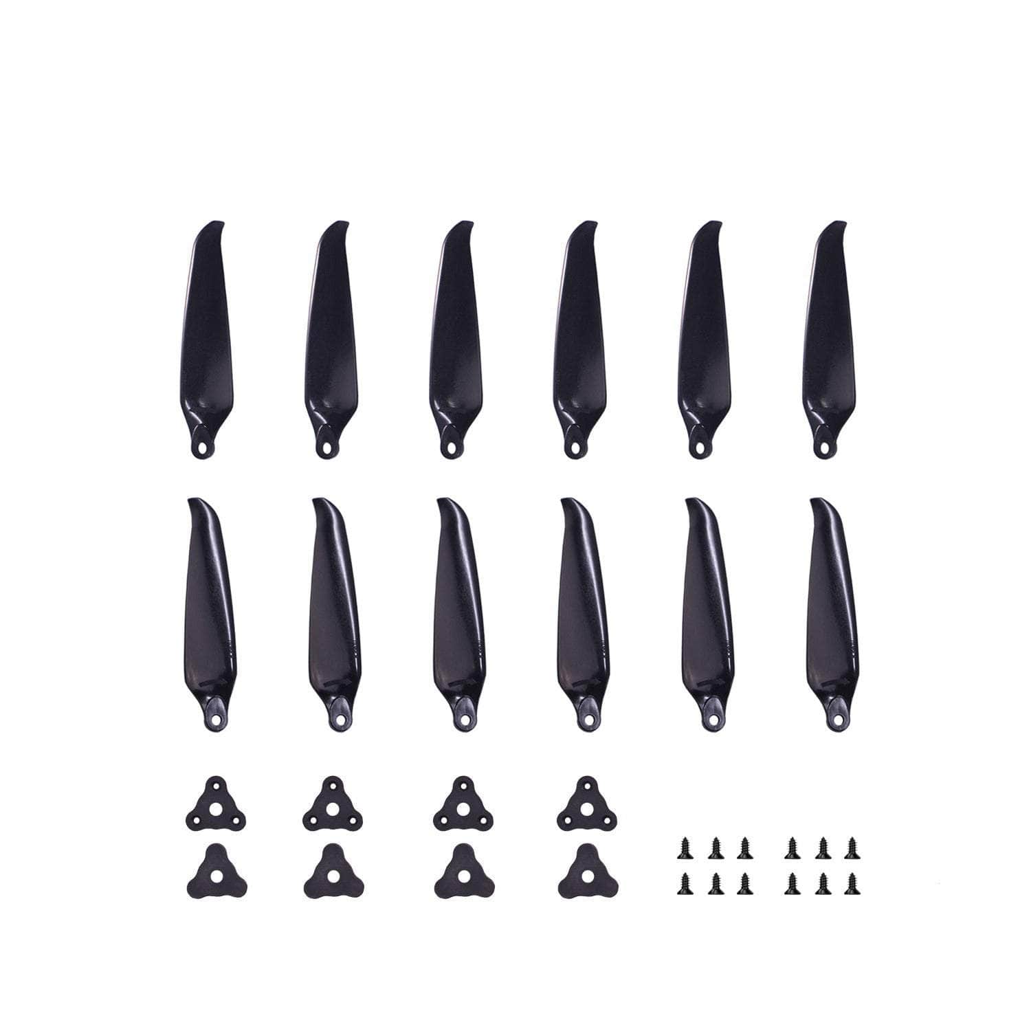  Gemfan F7036 Folding 3-Blade Propeller (Set of 4) - Black、mySite、merchandisen