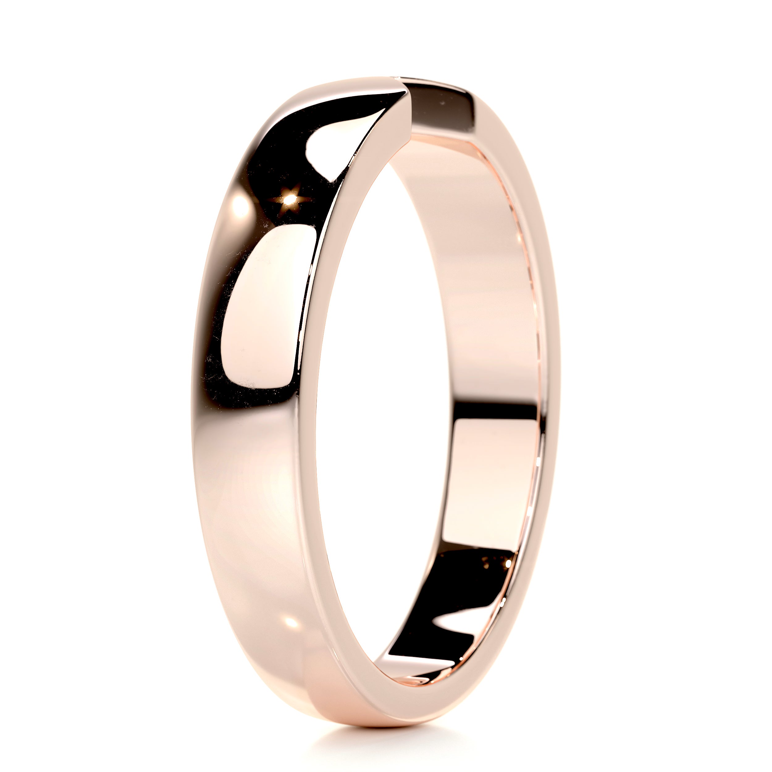 David Men's Wedding Band -14K Rose Gold、mySite、hinf8tx79