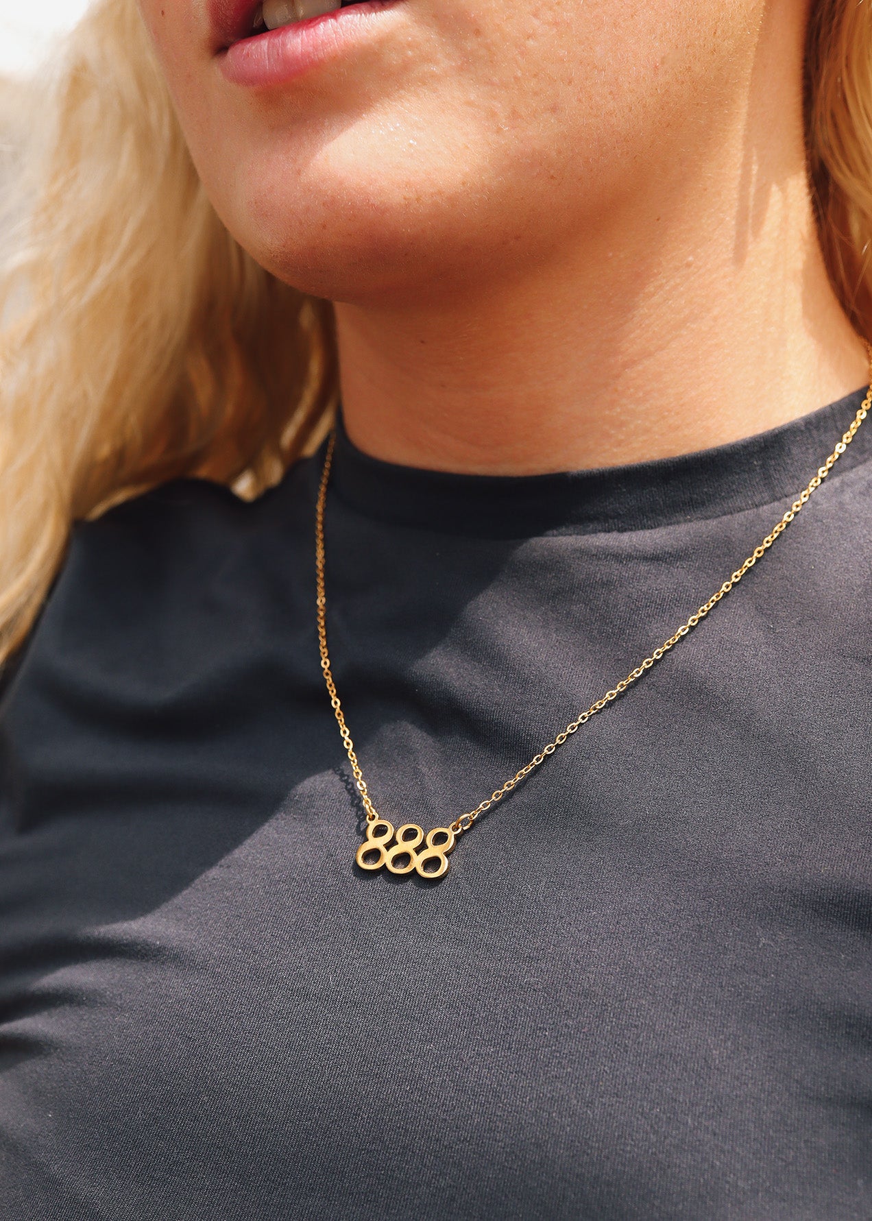 18K Gold PVD Stainless Steel Angel Number Necklace / CHN0045、mySite、dreamappss