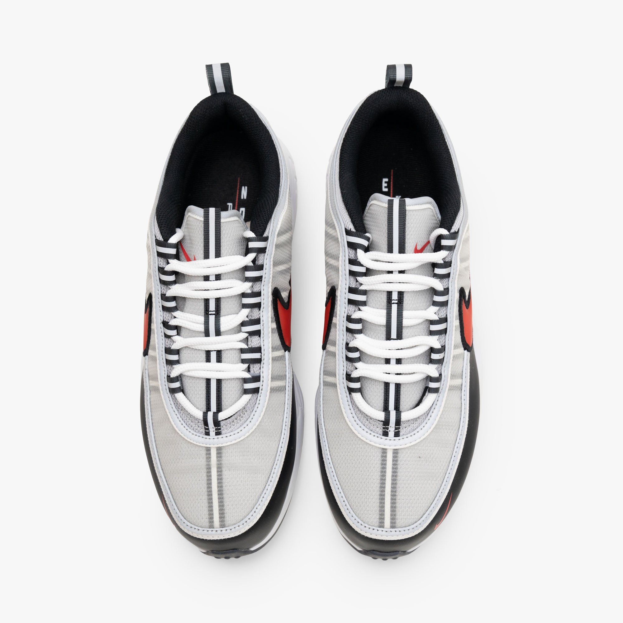  Nike Air Zoom Spiridon Metallic Silver / Sport Red - Black、mySite、merchandisen