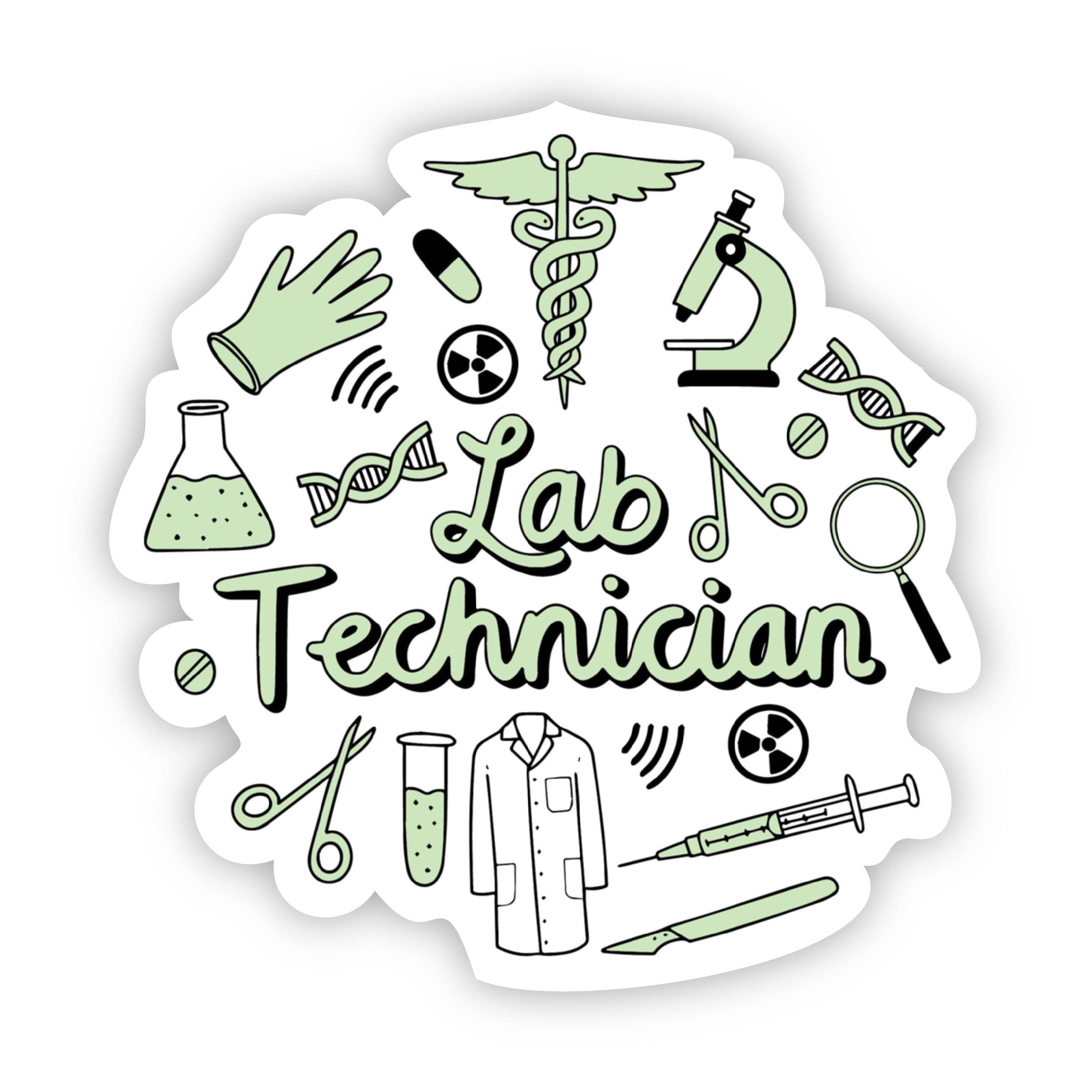  Lab Technician Green Sticker、mySite、elrpsem3k