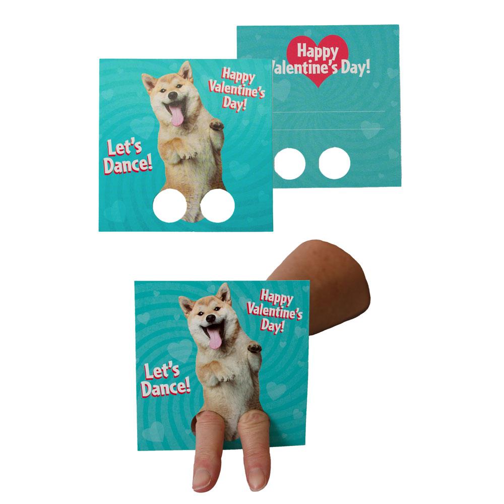  Valentine Cards Set - Dancing Animals Finger Puppets、mySite、ghnorth