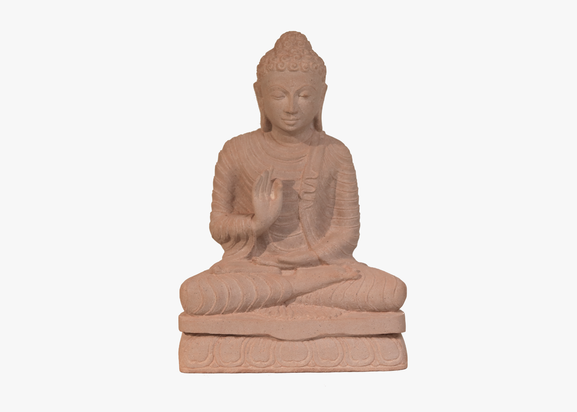 Sitting Buddha - Sandstone (Medium, 45cm)、mySite、topwebapps