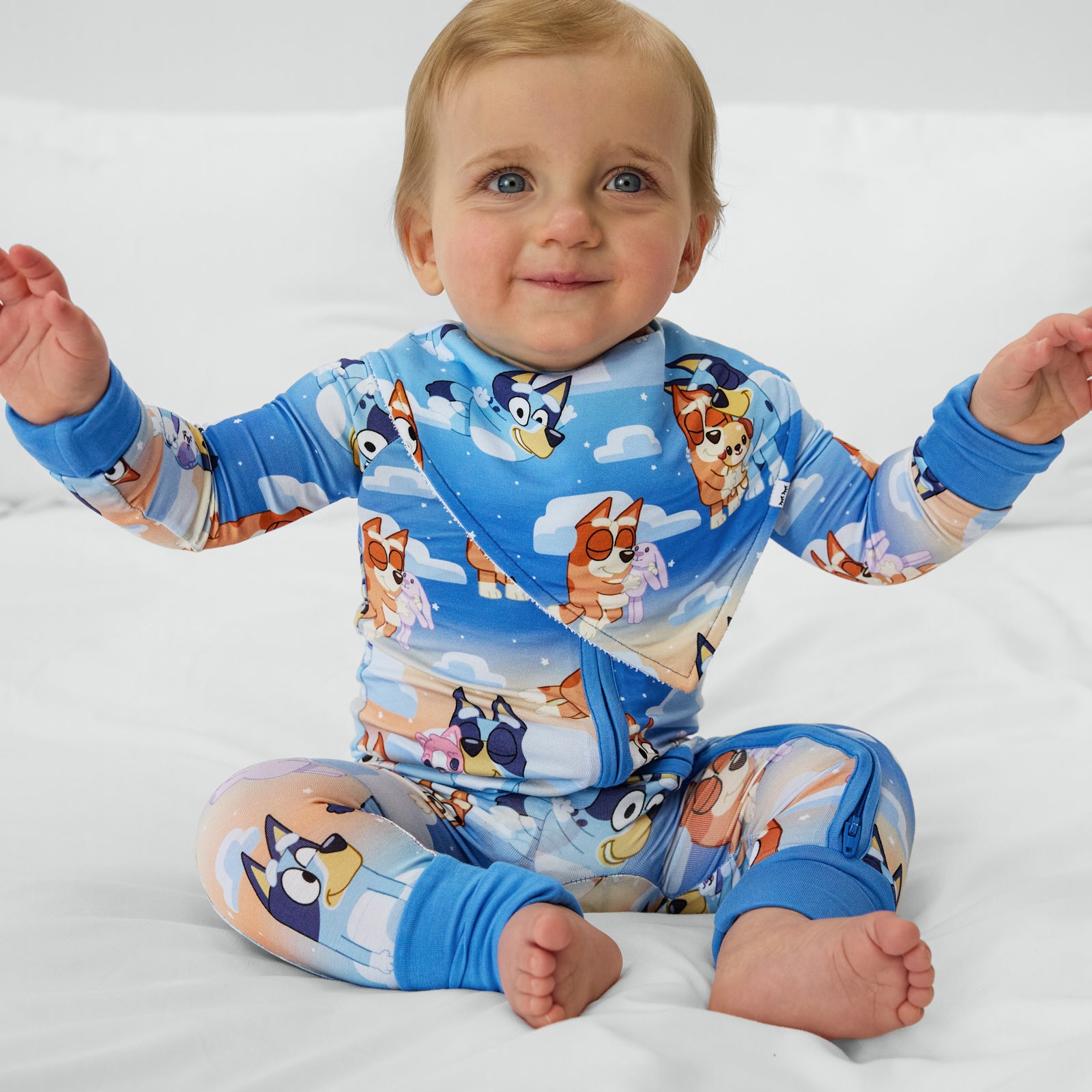  Bluey Blue Sleepytime Bandana Bib、mySite、layawaytickets