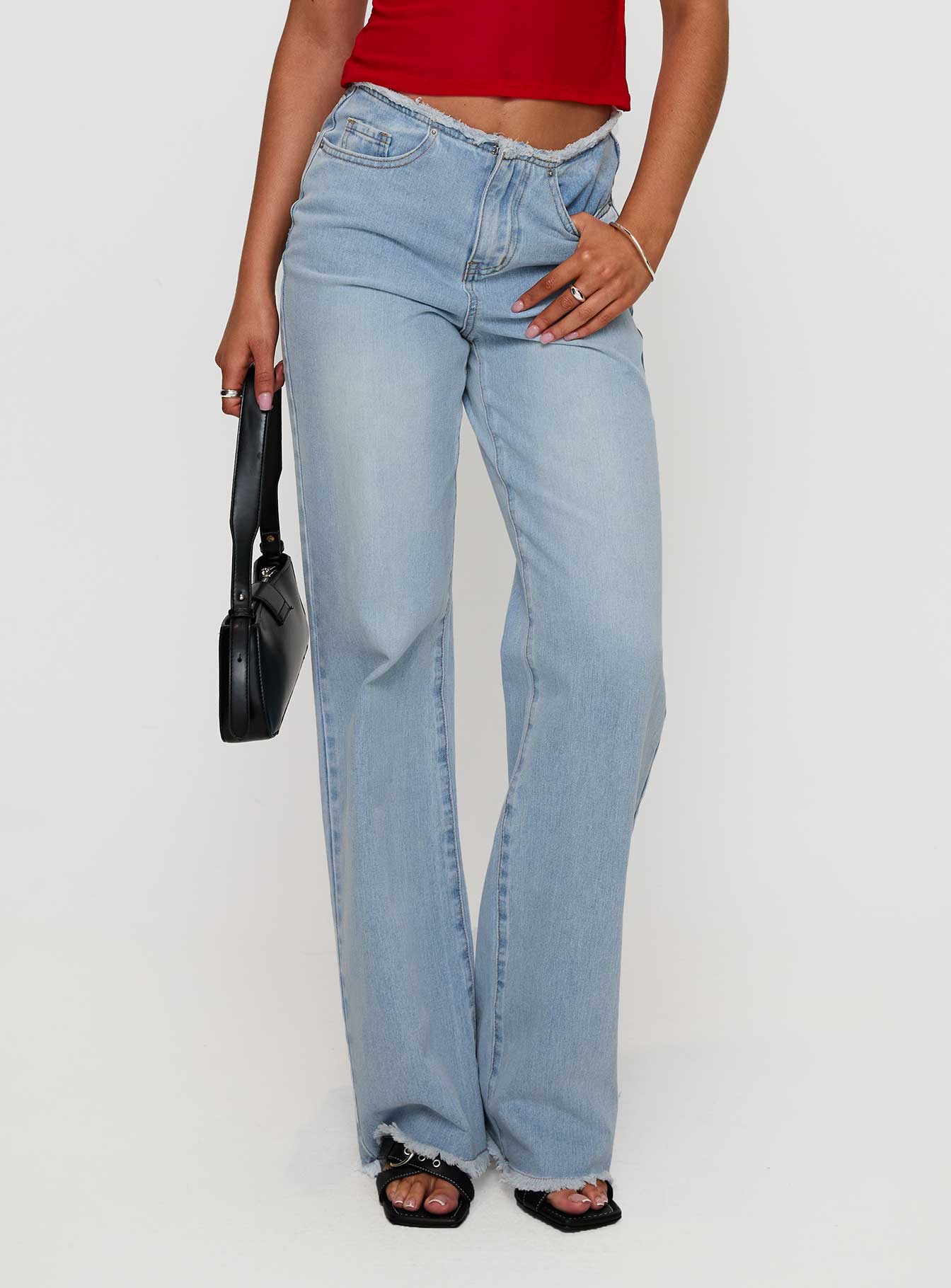 Hawke Frayed Jeans Mid Blue、mySite、solidvoid