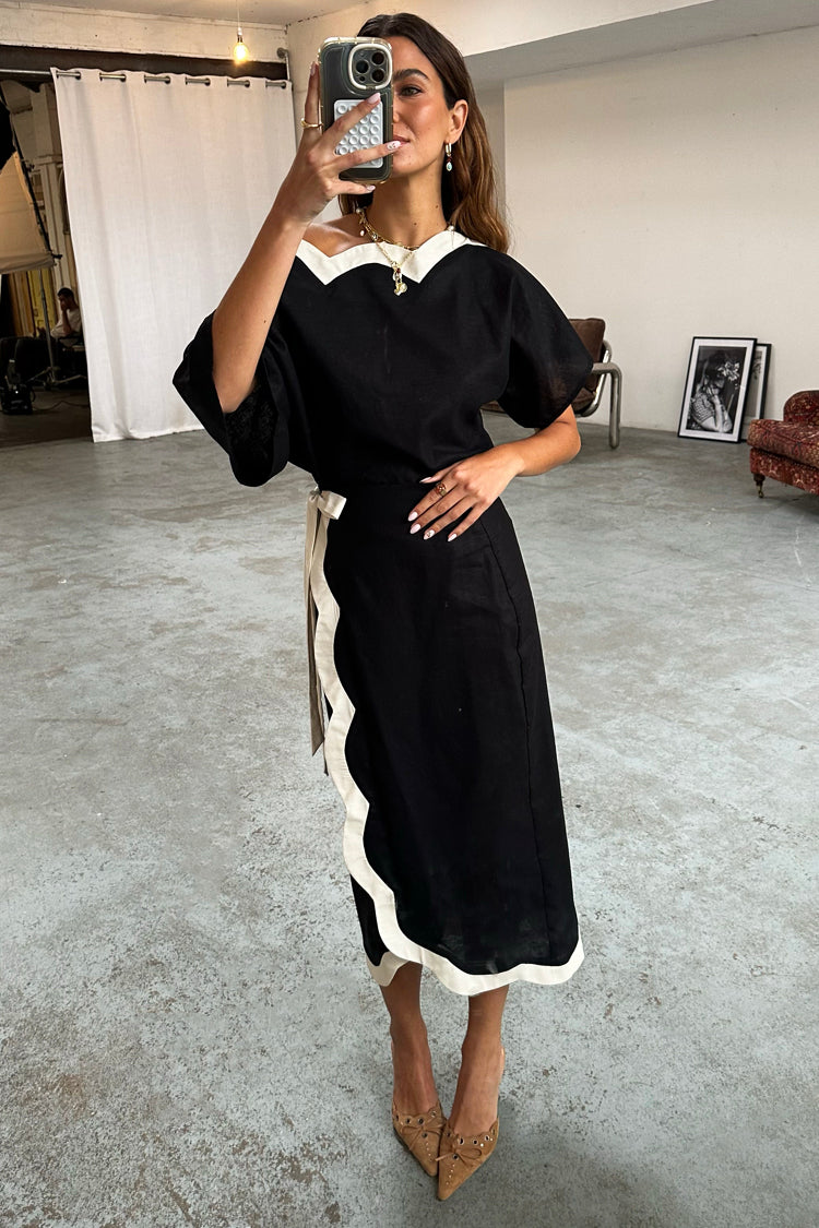 Mono Scallop Jaspre Skirt、mySite、solidvoid