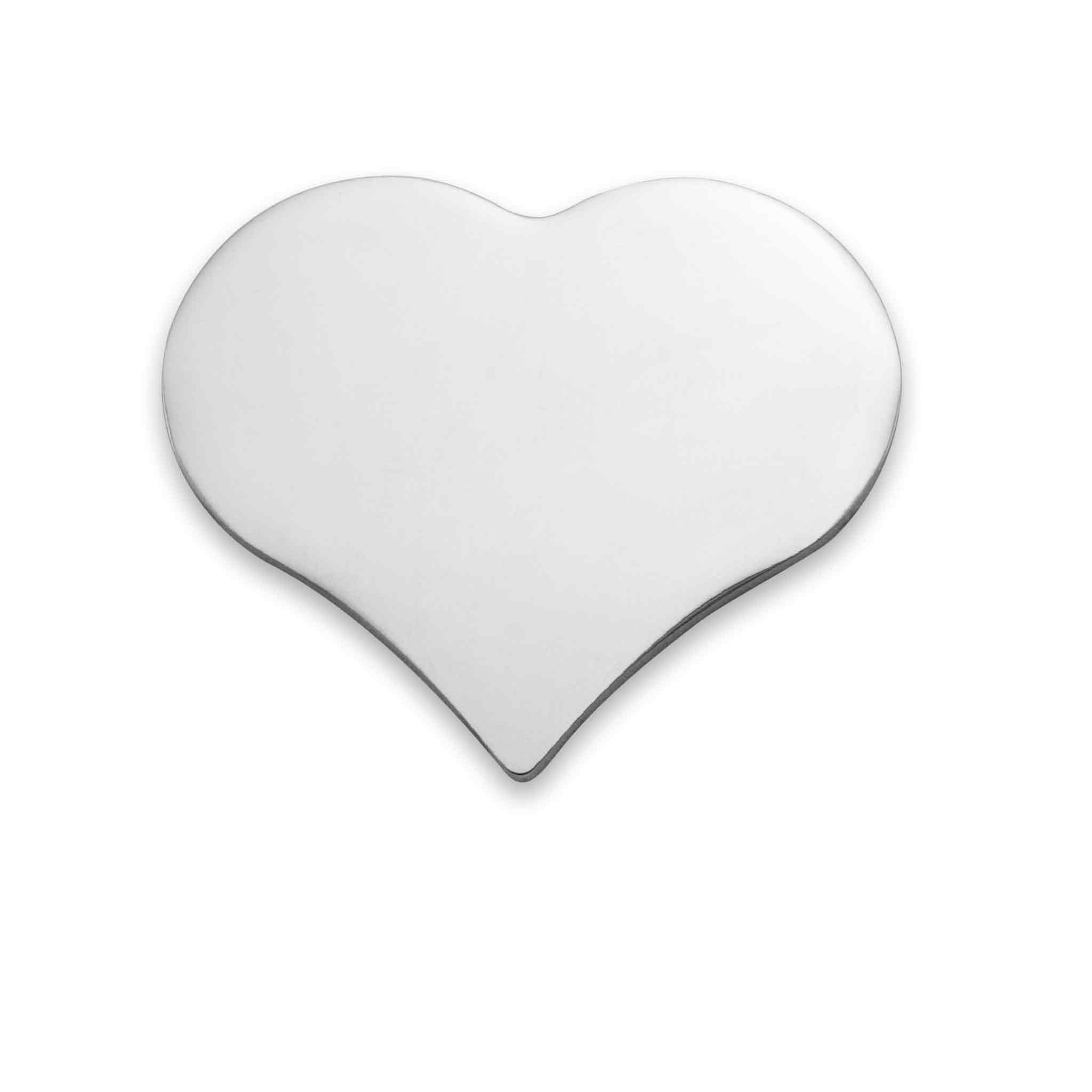 Blank Heart Charm Stainless Steel Pendant / SBB0012、mySite、dreamappss