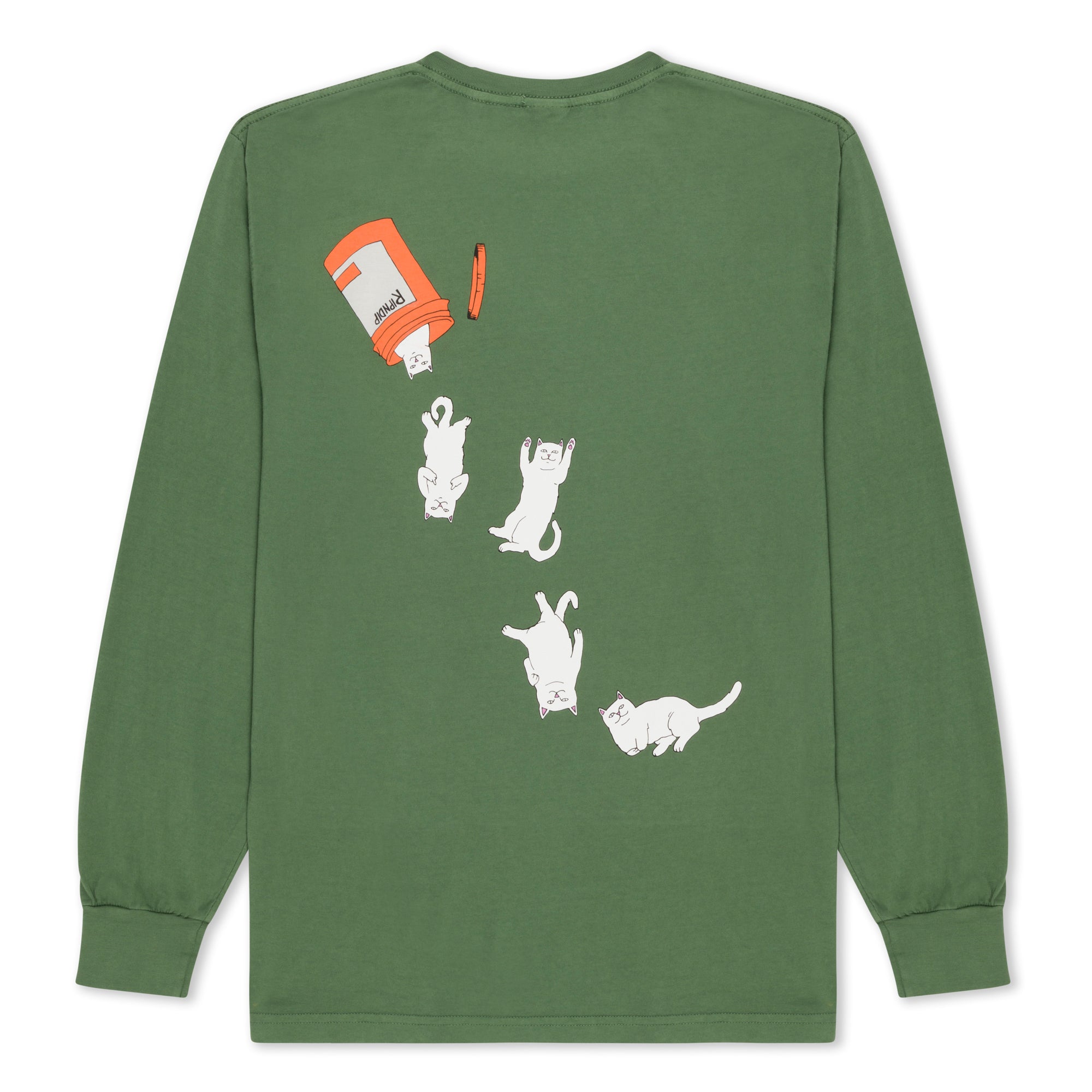  Nermal Pills Long Sleeve (Olive)、mySite、merchandisen